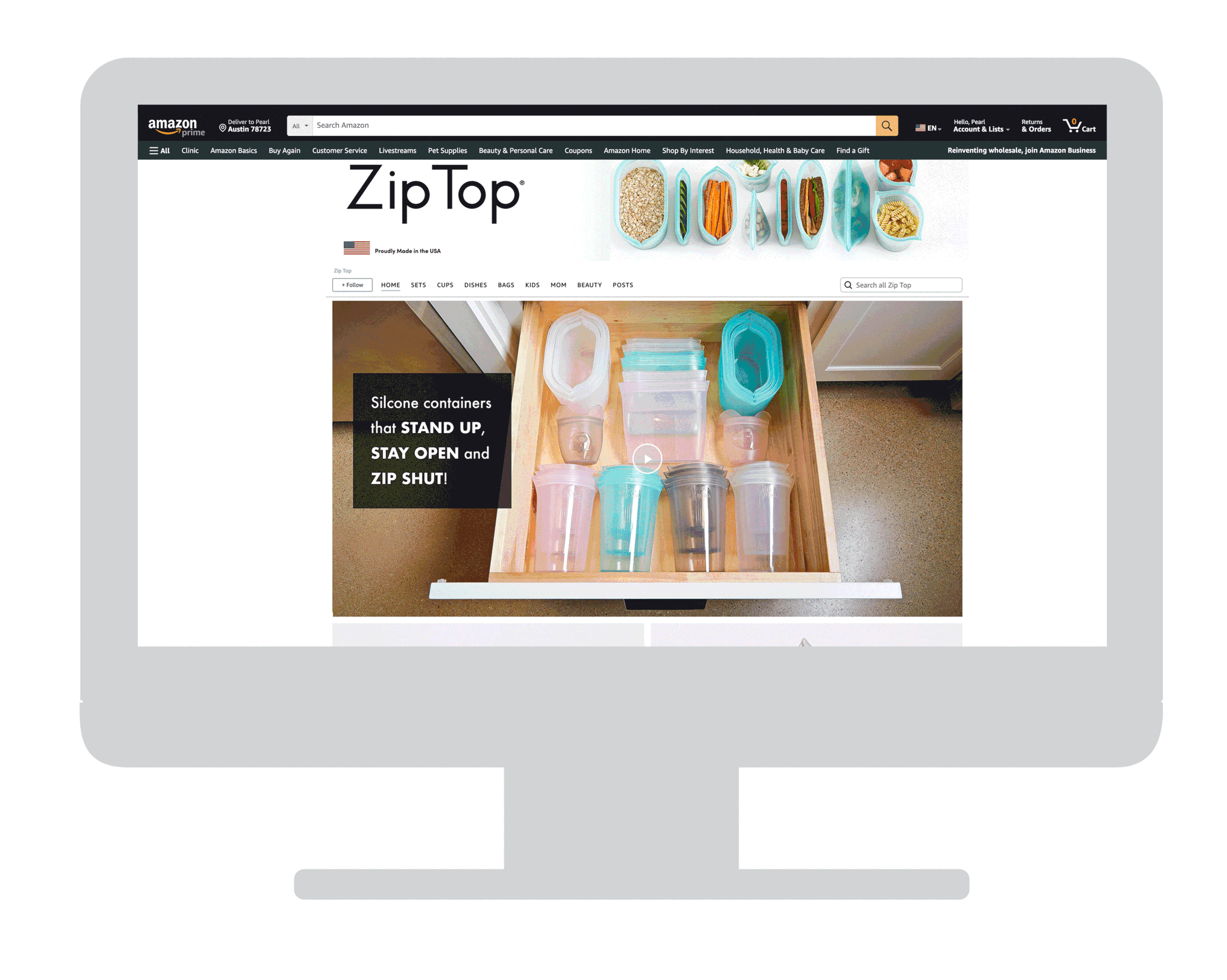 Zip Top Amazon Brand Store
