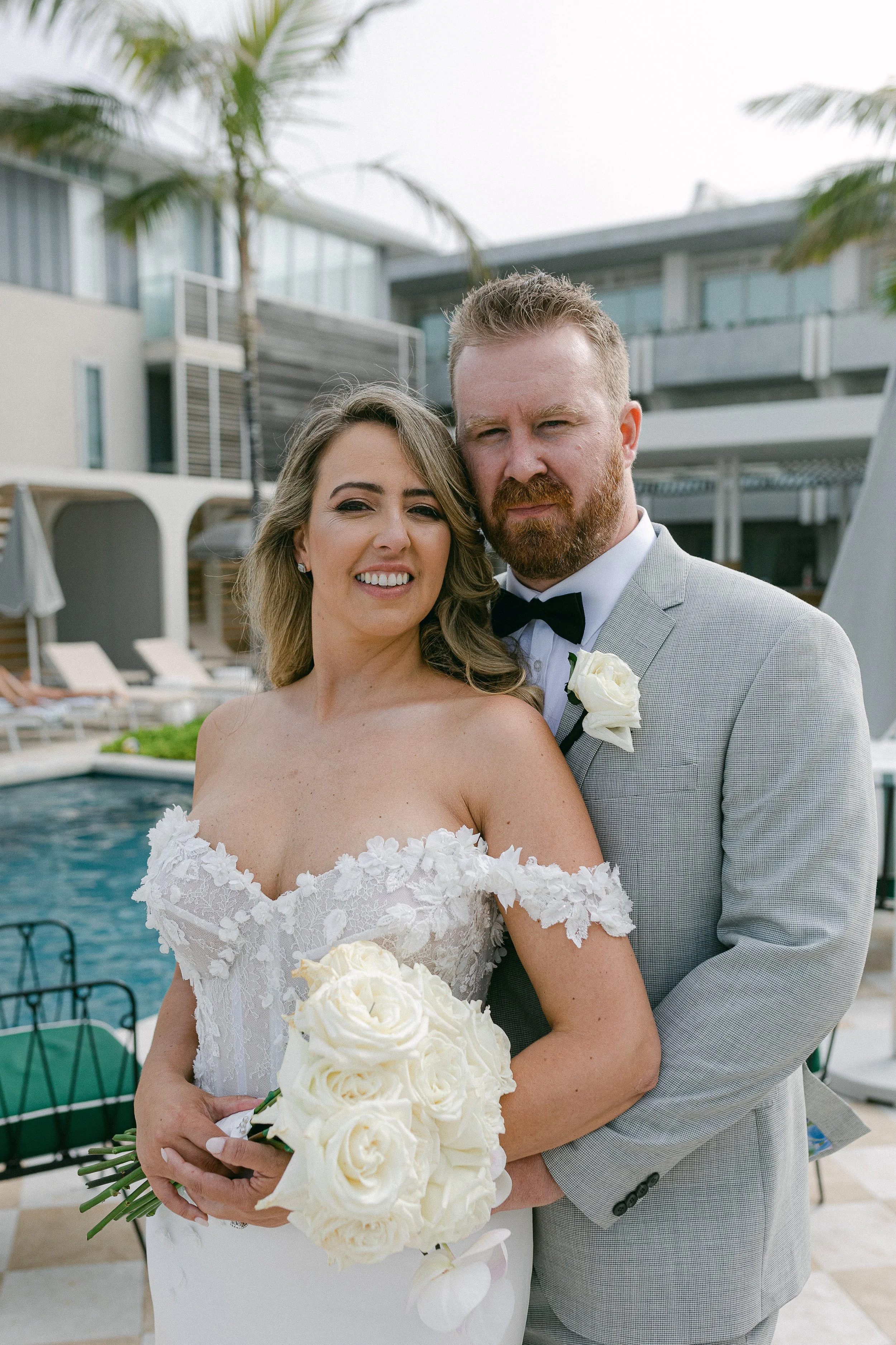 Classic wedding couple photo destination wedding in Sorrento Victoria  by Raquel Pires Photography, the best wedding photographer Sydney Australia