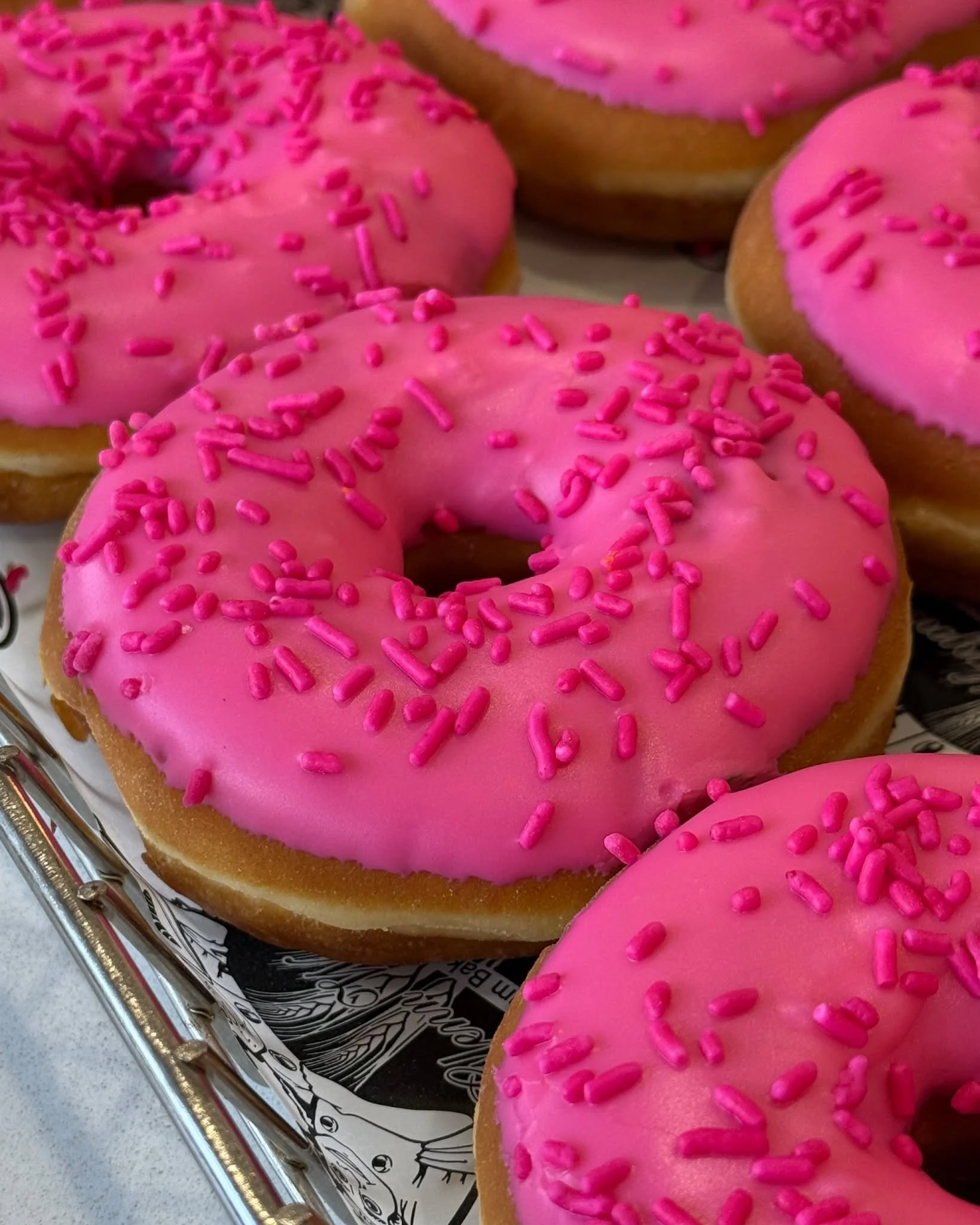 🎀🍩💗 This month, we&rsquo;re proud to show our support for Breast Cancer Awareness Month with our special pink donuts. Each one is made in honor of the fighters, survivors, and loved ones who inspire strength every day. #LongIsland #NewYork #Bakery