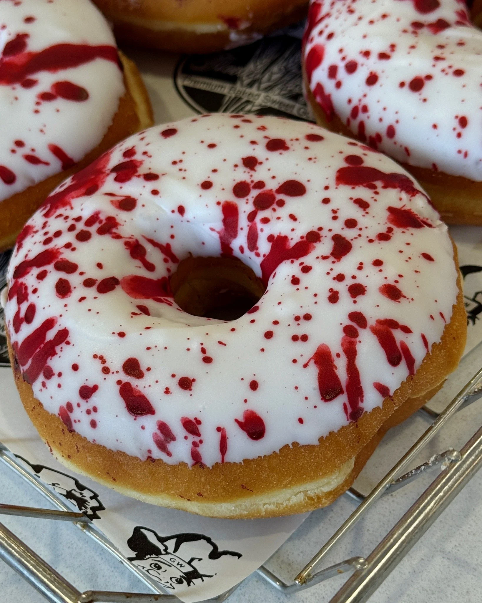 🍩🩸 Available at Glenn Wayne Bakery #LongIsland #NewYork #Donuts #HalloweenDonuts