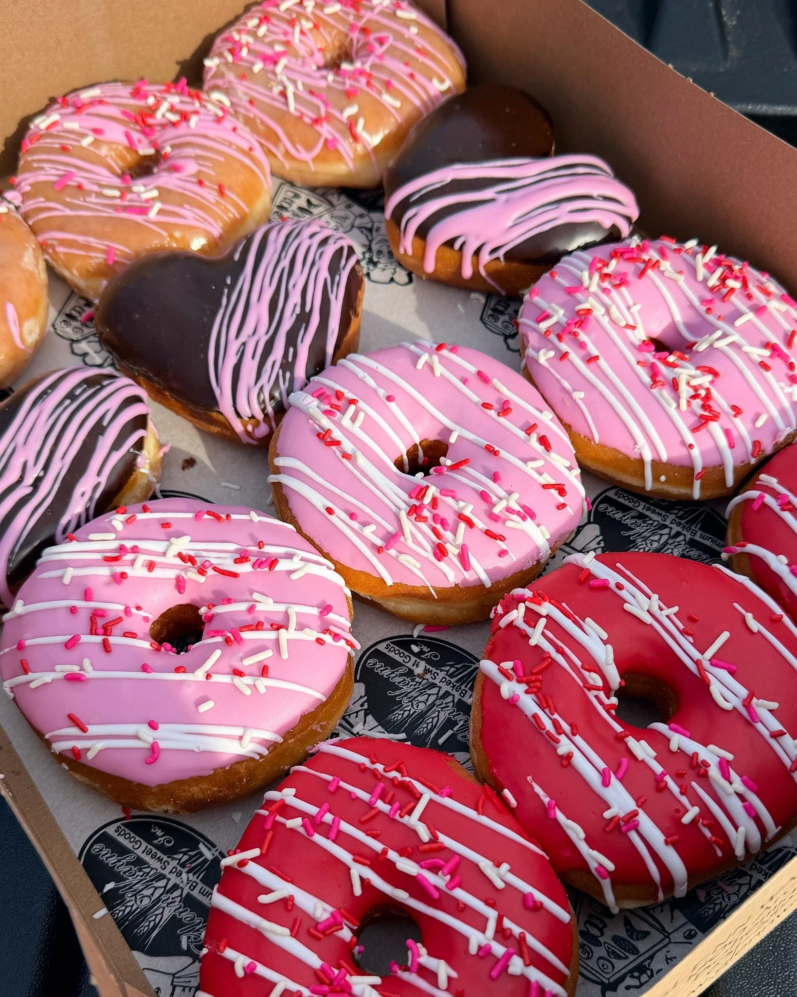 Time is running out to place an order for our Valentine&rsquo;s Day Preset Box.

It includes the following:

💘 3 Vanilla &ldquo;XOXO&rdquo; donuts

💘 3 Heart-filled Boston cream donuts

💘 3 Red frosted donuts with white drizzle and Valentine&rsquo