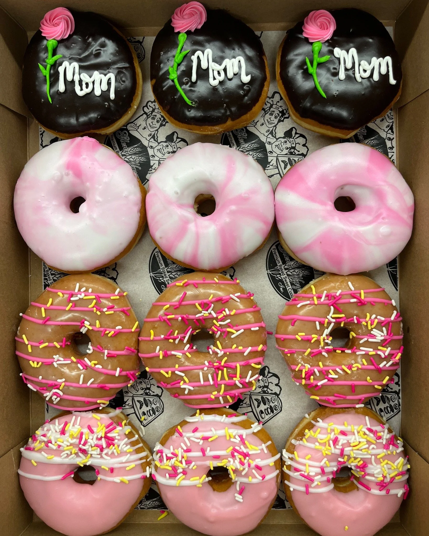 Mother&rsquo;s Day orders are officially open at Glenn Wayne Bakery. 

Our preset dozen is available for Mother&rsquo;s Day pickup. The box cannot be changed, and orders are first-come, first-served.

These will sell out, so call 631-256-5140 ASAP to