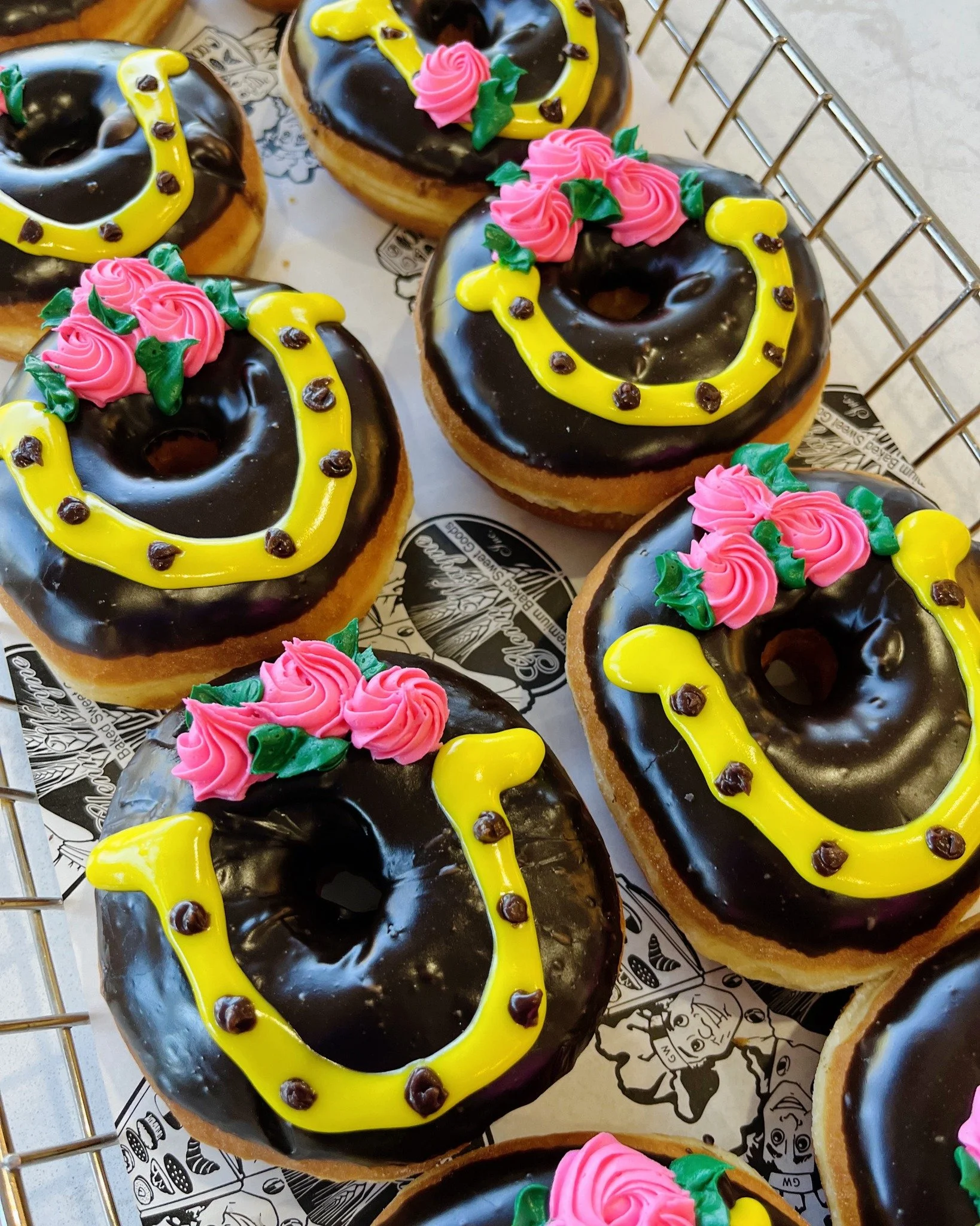 One day only at Glenn Wayne Bakery. Our Kentucky Derby Donut is available Saturday, May 2nd, for the 152nd running of the Kentucky Derby. Quantities are limited, so get here early before they&rsquo;re gone. 🐎🍩🌹