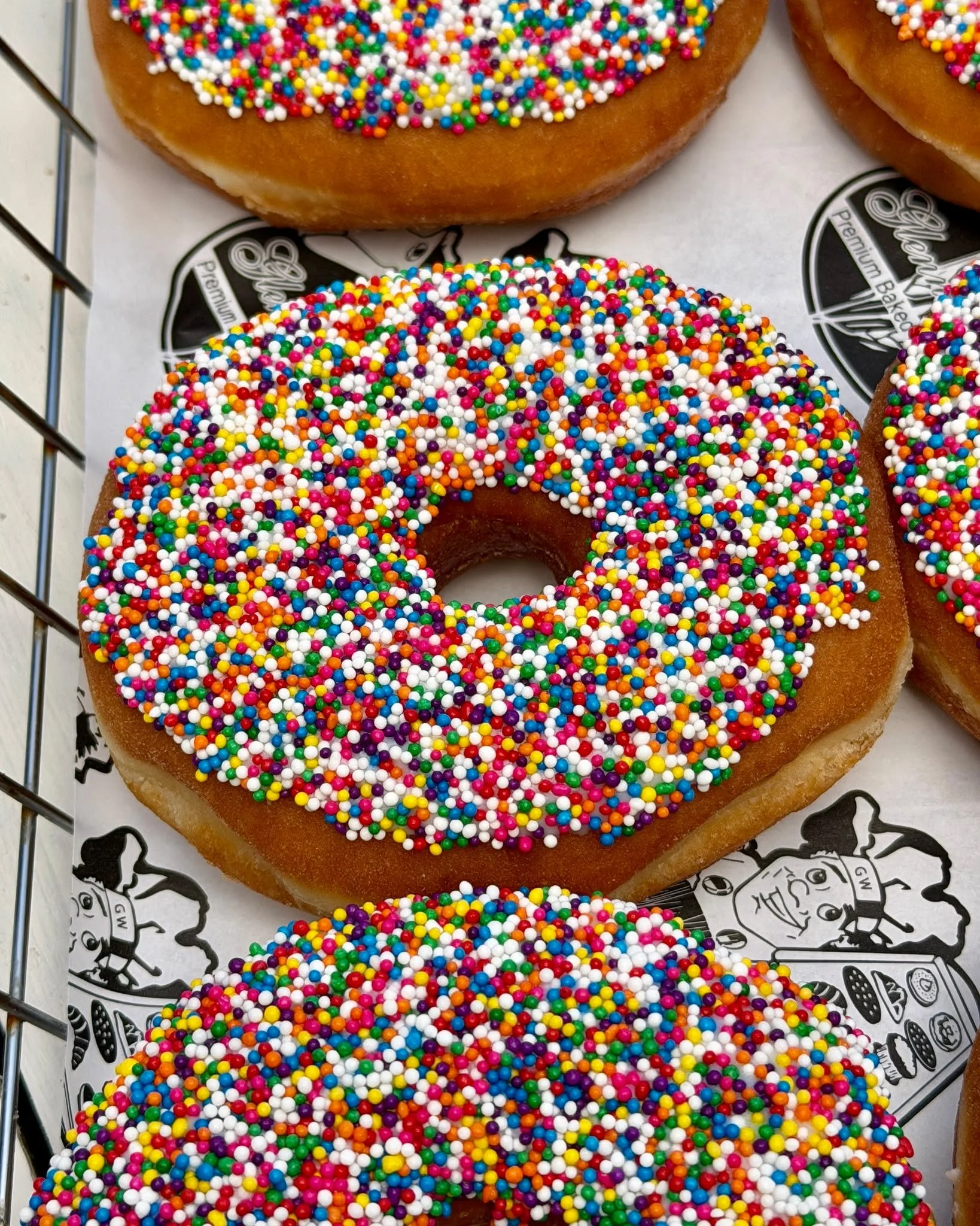 DOT DONUTS ARE NOW AVAILABLE AT GLENN WAYNE BAKERY!

🔴🟠🟡🟢🔵🟣🔴🟠🟡🟢🔵🟣