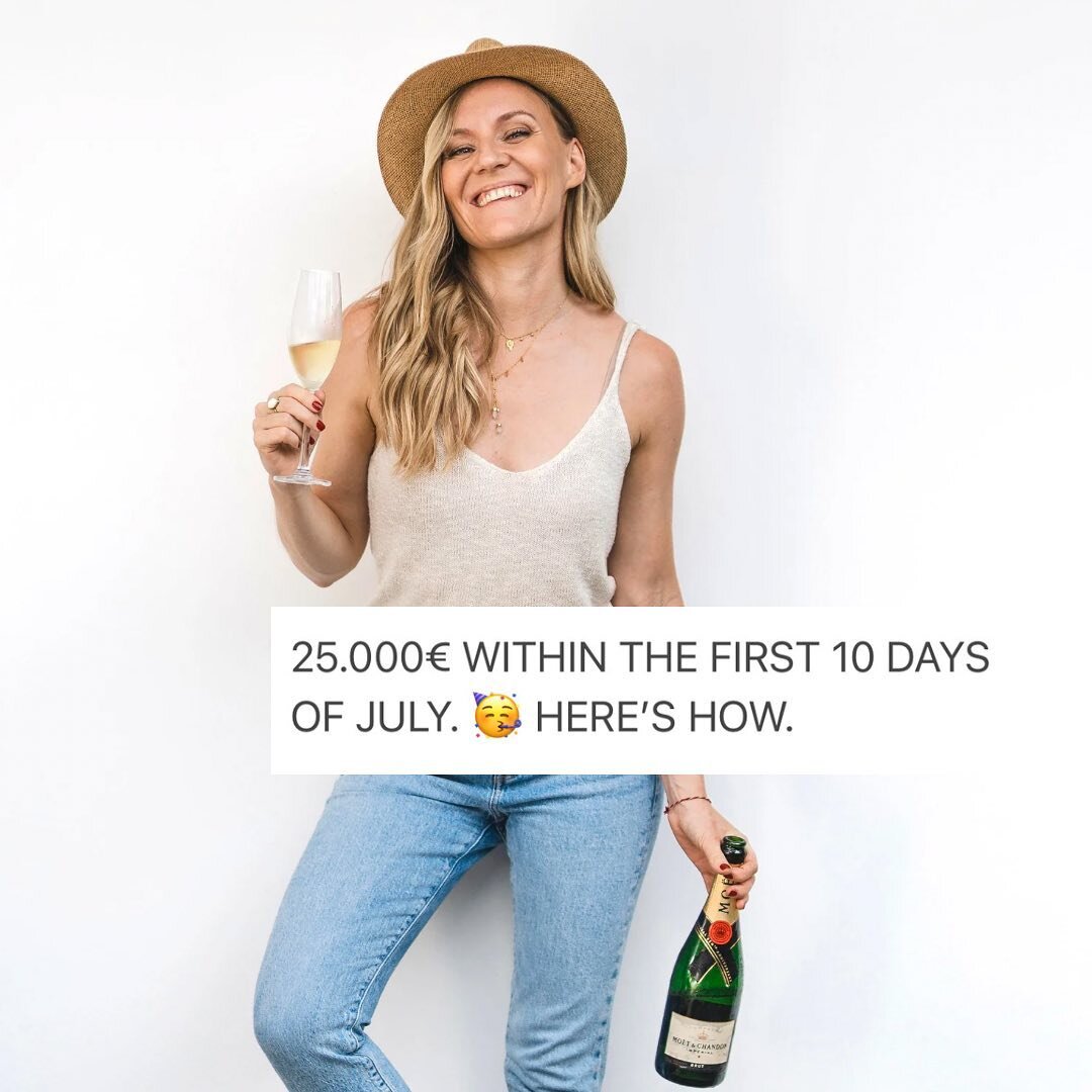 25.000&euro; WITHIN THE FIRST 10 DAYS&hellip; und das ganz OHNE richtigen Launch, &sbquo;Sommerloch&lsquo; im Juli UND dem totalen Umszugs-Chaos 😝😅

Yep, es geht eben auch anders 😏

Swipe dich gern durch die Slides und lass mich in den Kommentaren