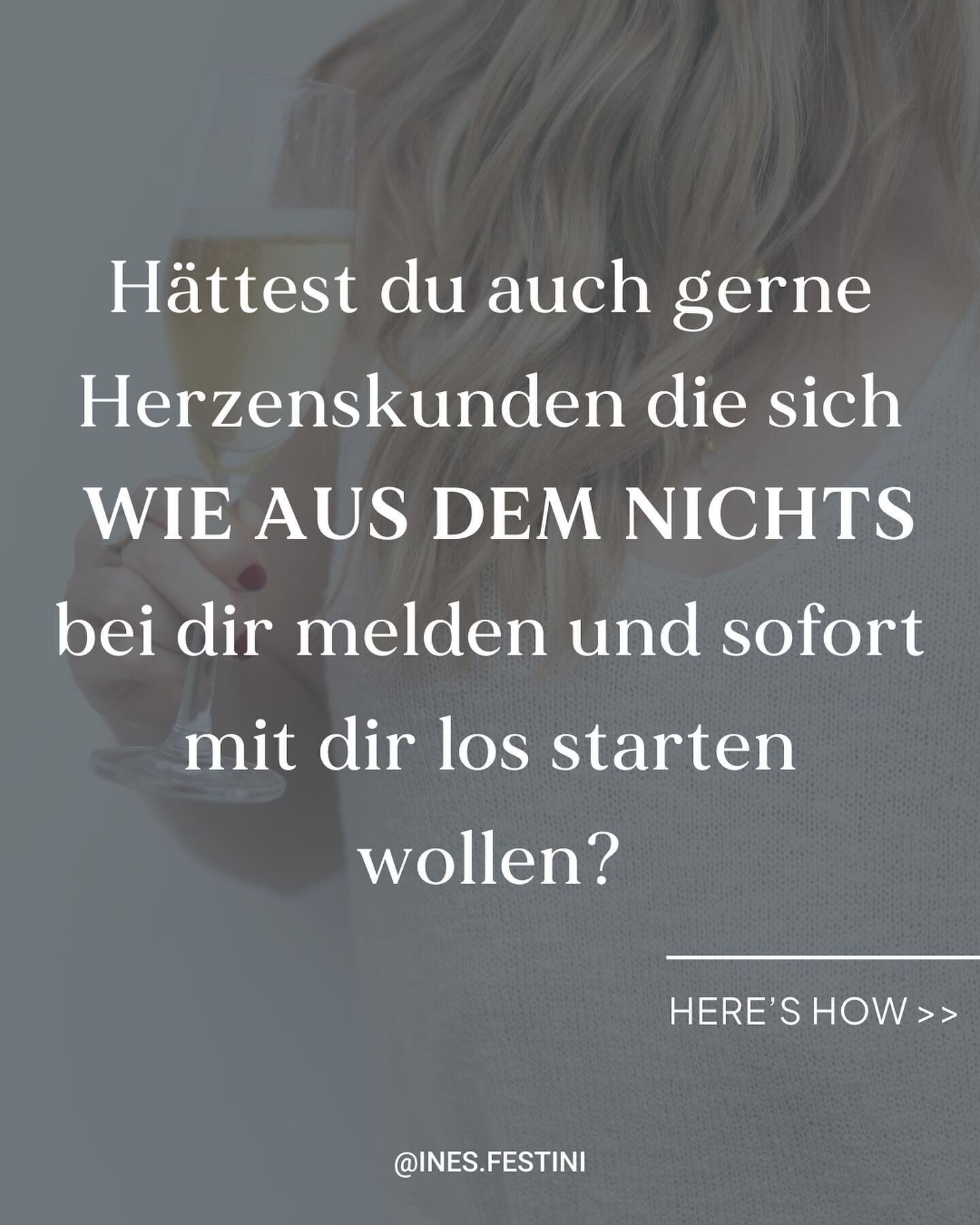 Yasss: Genau SO einfach darf es n&auml;mlich sein. 😝🙌⬇️

Meine Herzenskunden sind einfach der beste Beweis daf&uuml;r, dass die Kundengewinnung eben auch anders gehen kann&hellip; OHNE dem Hustlen, dem Stress und der st&auml;ndigen &Uuml;berforderu