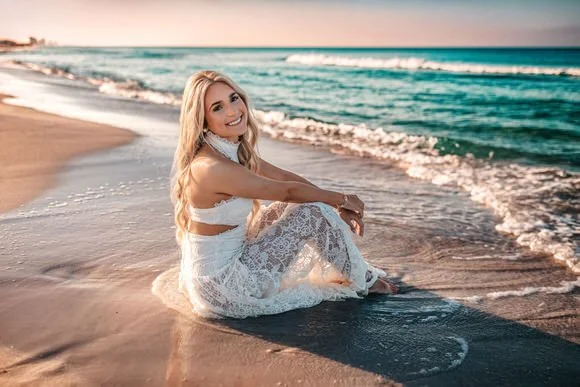 High school senior portrait at Seaside Florida