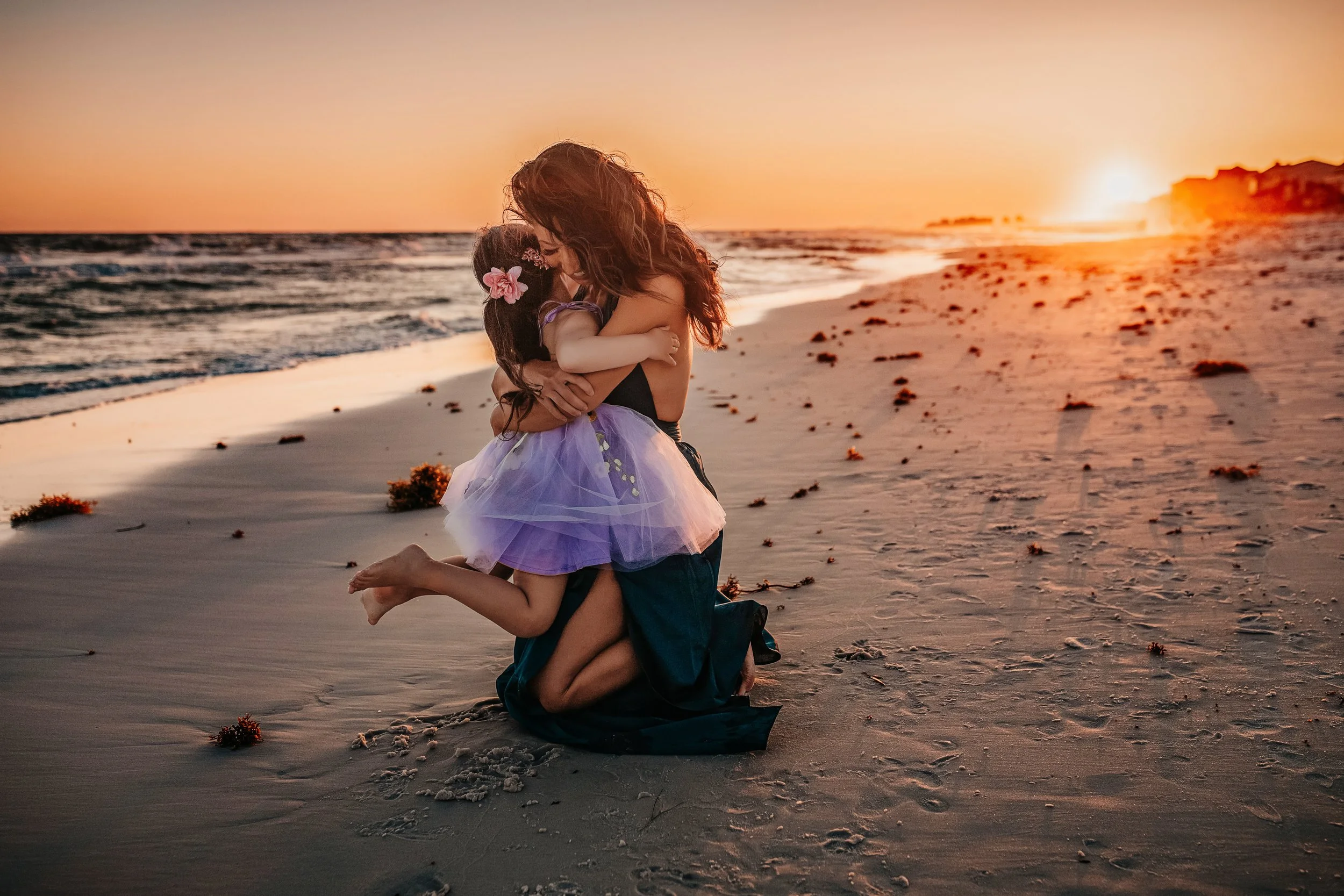Santa Rosa Beach Sunset Family Photography | Christina Chan