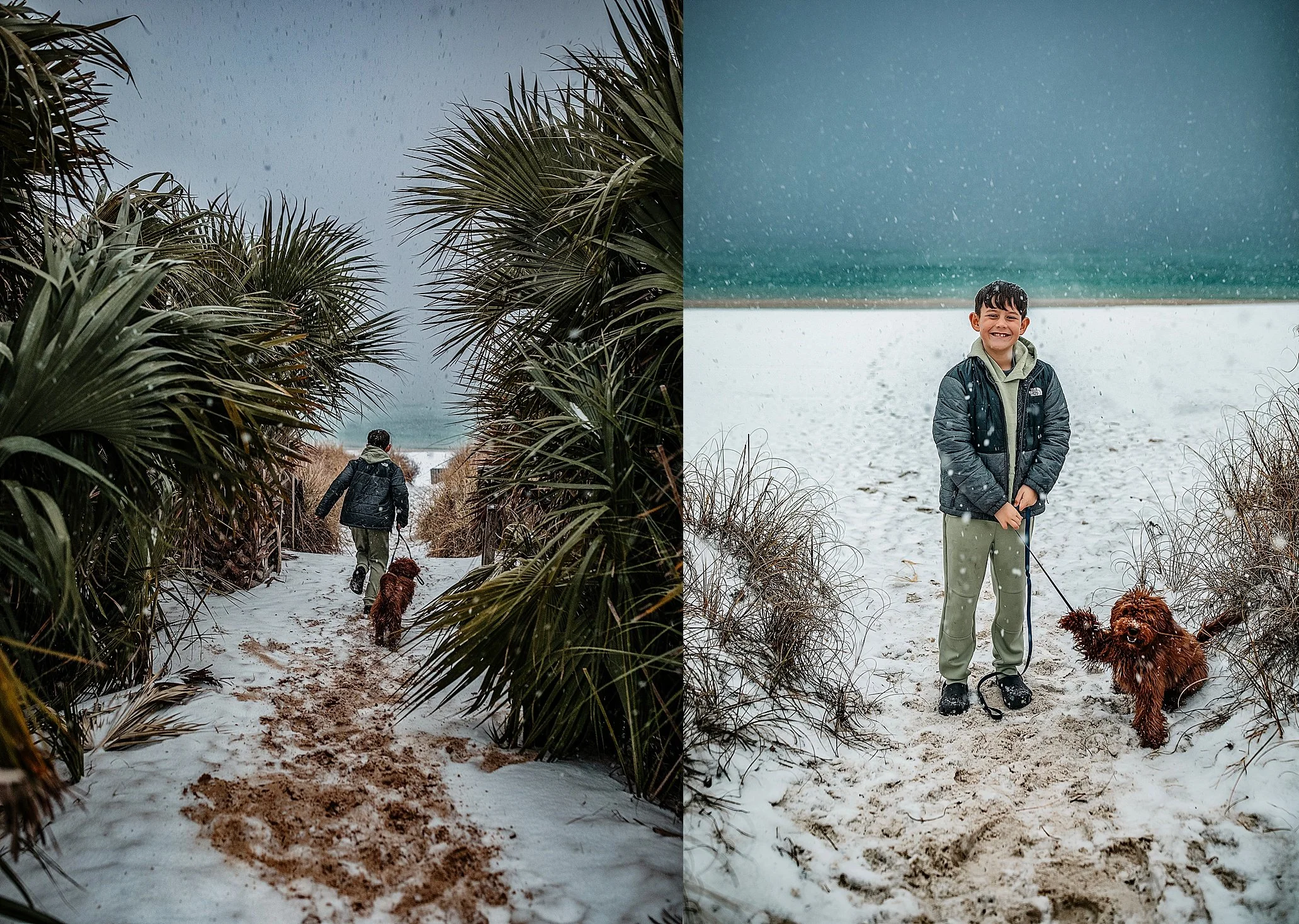 Snow on the Beach in Florida: A Rare Winter Moment Along 30A