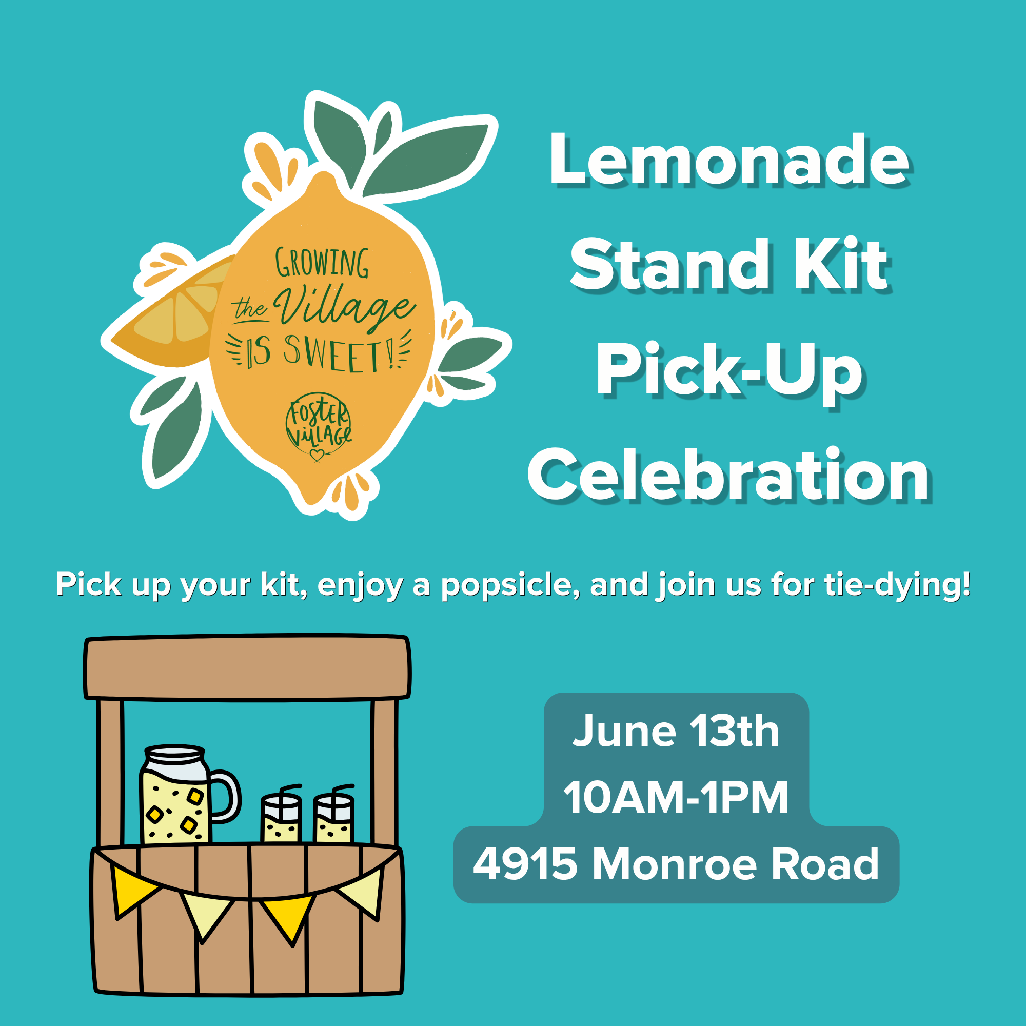 Lemonade Stand Kit Pick-up Celebration