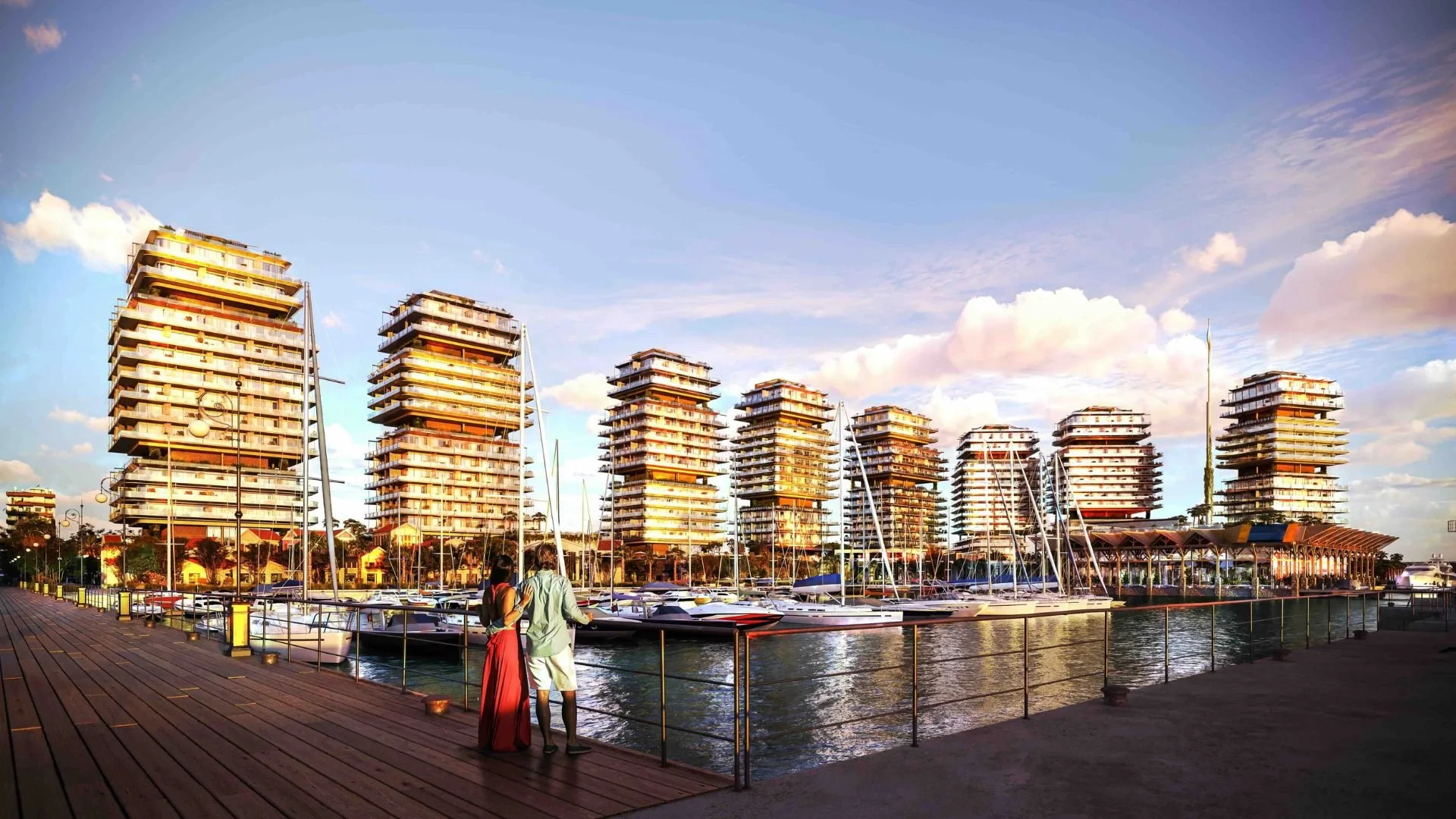 Cyprus Larnaca Marina, Port, Waterfront masterplan 2024 by HKS for AroundTown