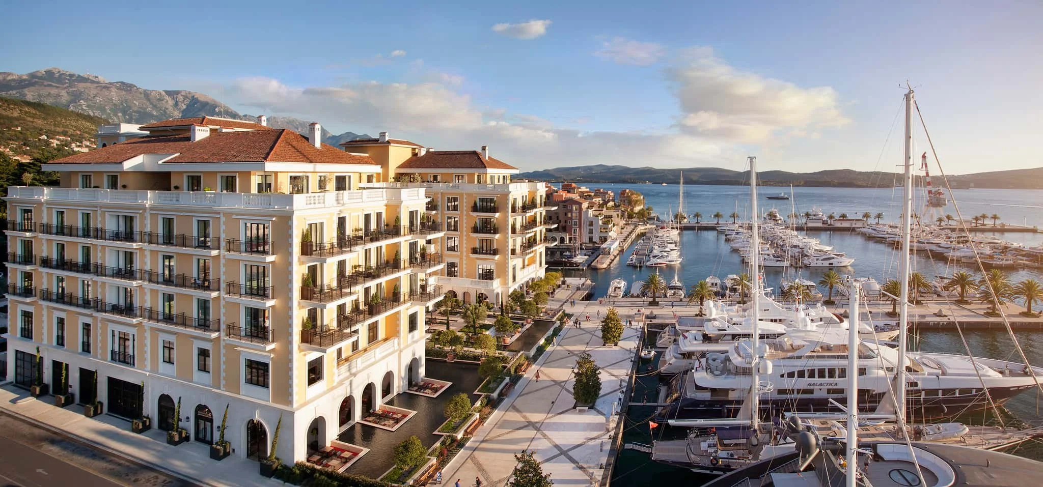 Porto Montenegro, Regent Hotel waterfront