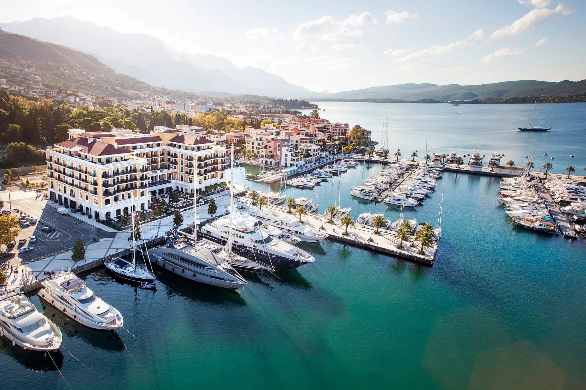 Porto Montenegro village Venice Square public realm