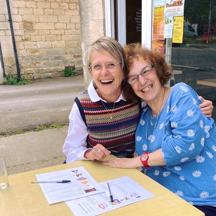 Maria and Beverley met for the first time yesterday 😄 We hope you have lots of fun! 

📨 If you love music, supporting others and want to volunteer, please email brian@buildingcircles.org.uk. 📨

#Gigbuddies #friendship #gloucestershire #music #char