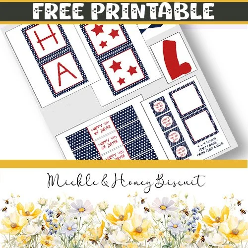 4th of July Free Party Printables