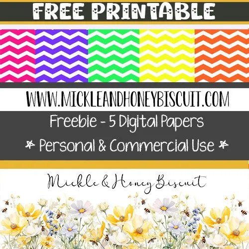 Chevron Digital Paper Pack - Freebie