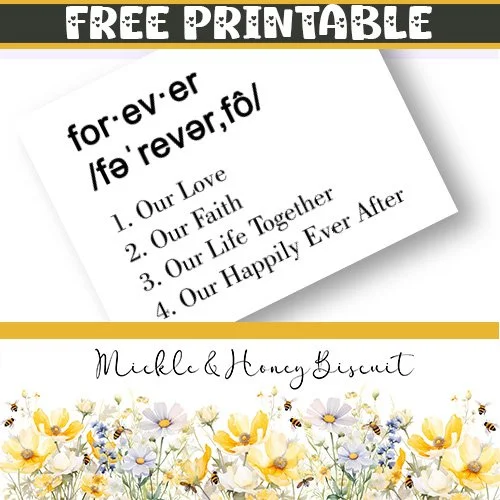 Forever Sign Printable