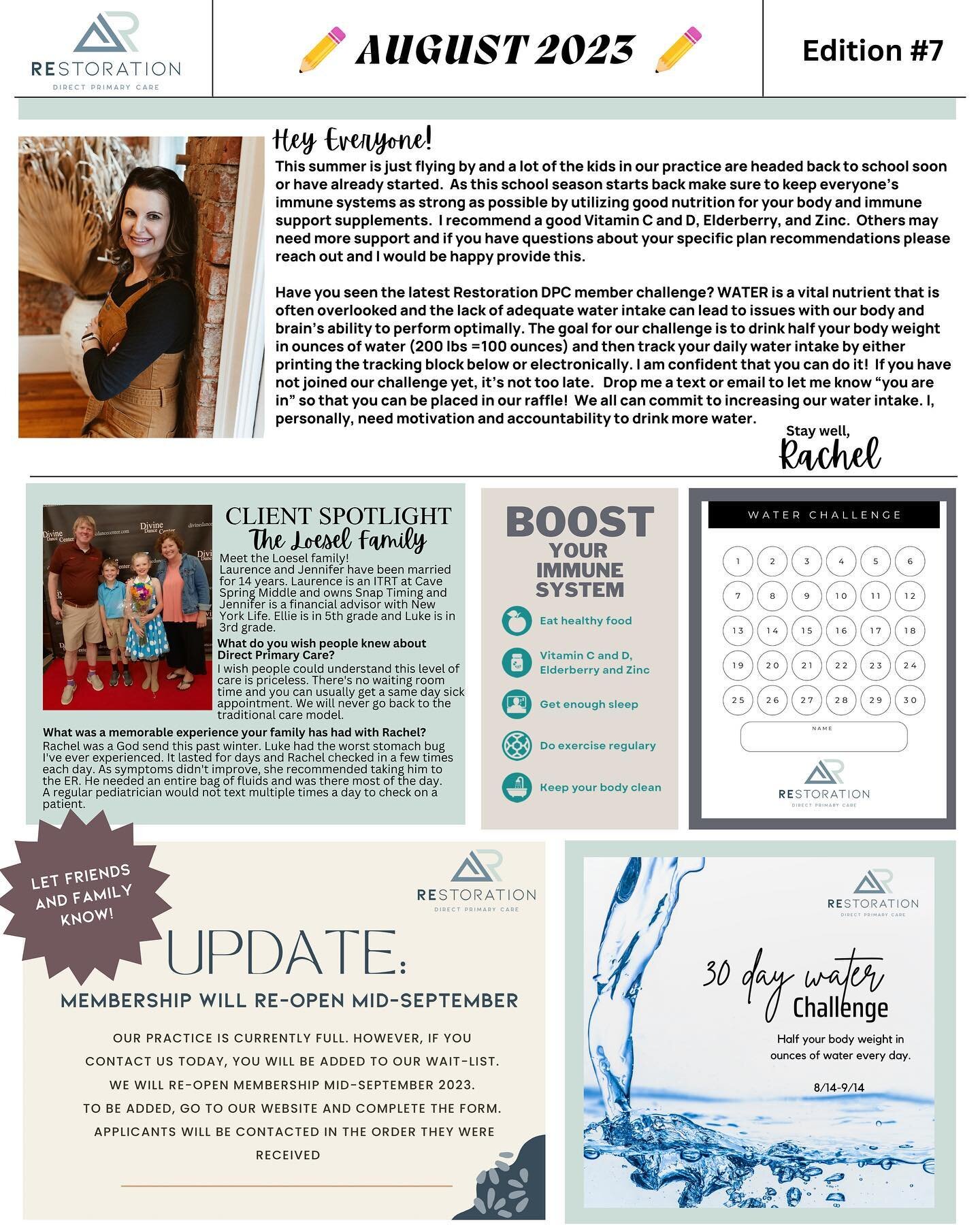 AUGUST NEWSLETTER IS HERE! 🎉