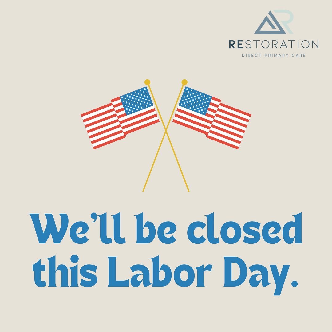 Heads up!

We will be closed Monday for Labor Day!
