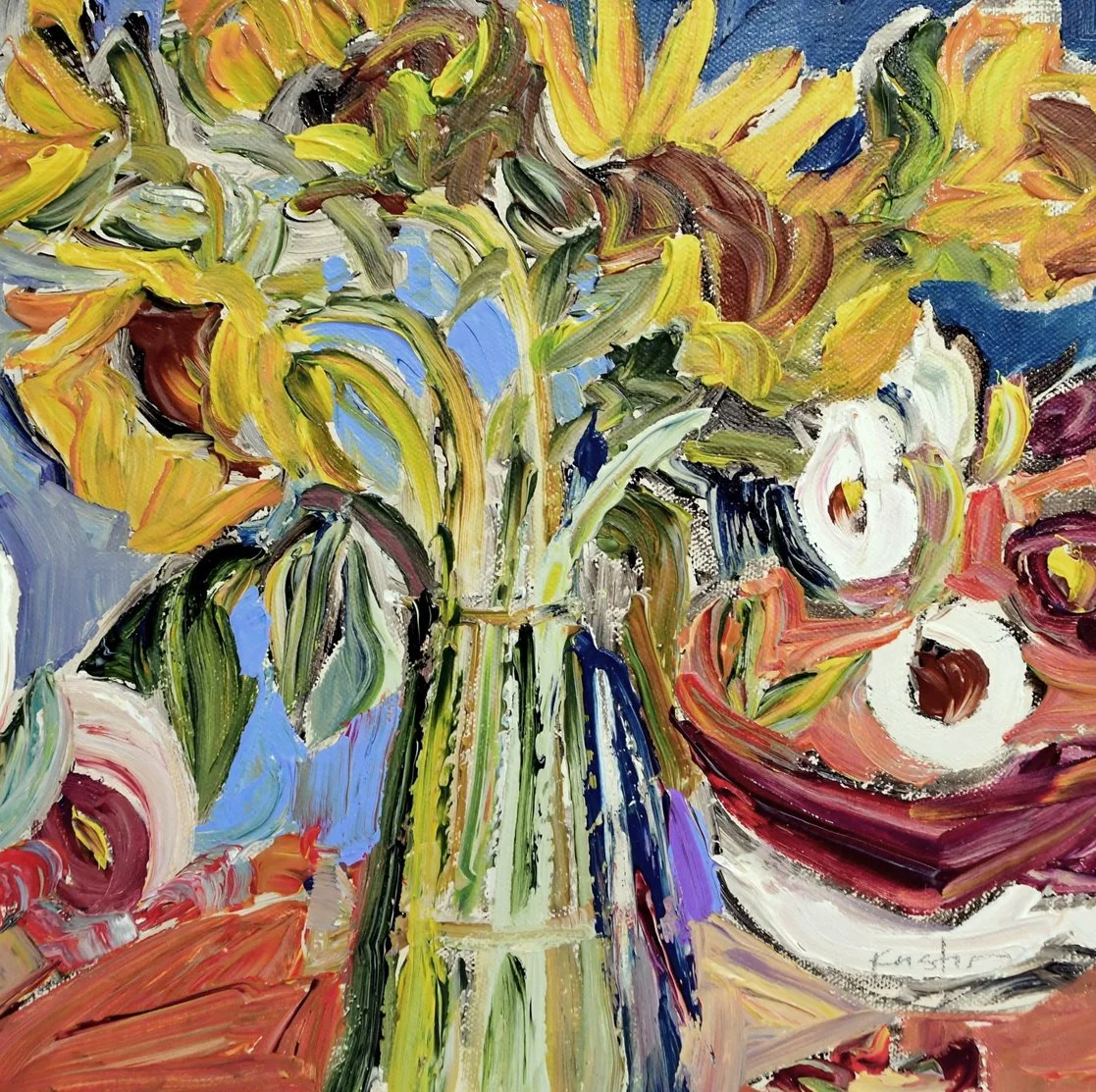 Afternoon Sunflowers 12"x12"  $365