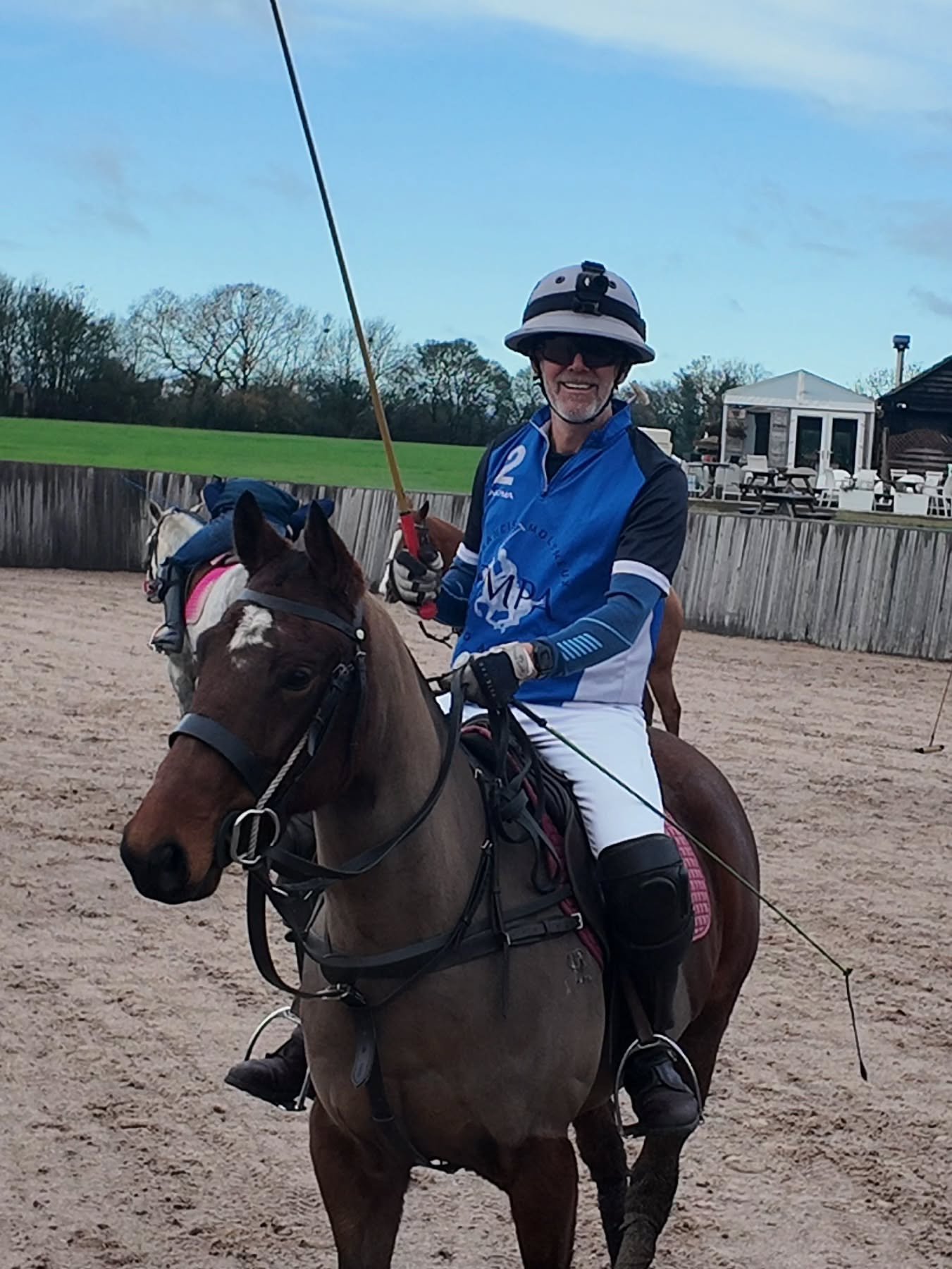 A very happy @jimbobillybobbodeen and gadget ready for some polo