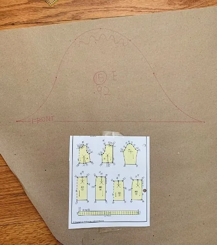 Copying the sleeve pattern, but making it much shorter