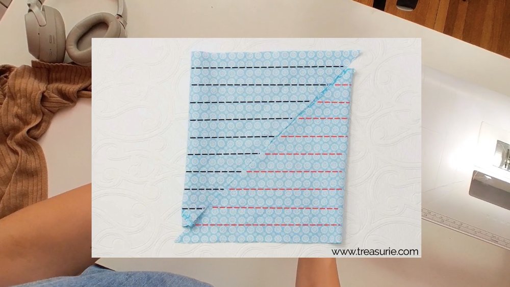 This is a good template to show how to cut a long strip!