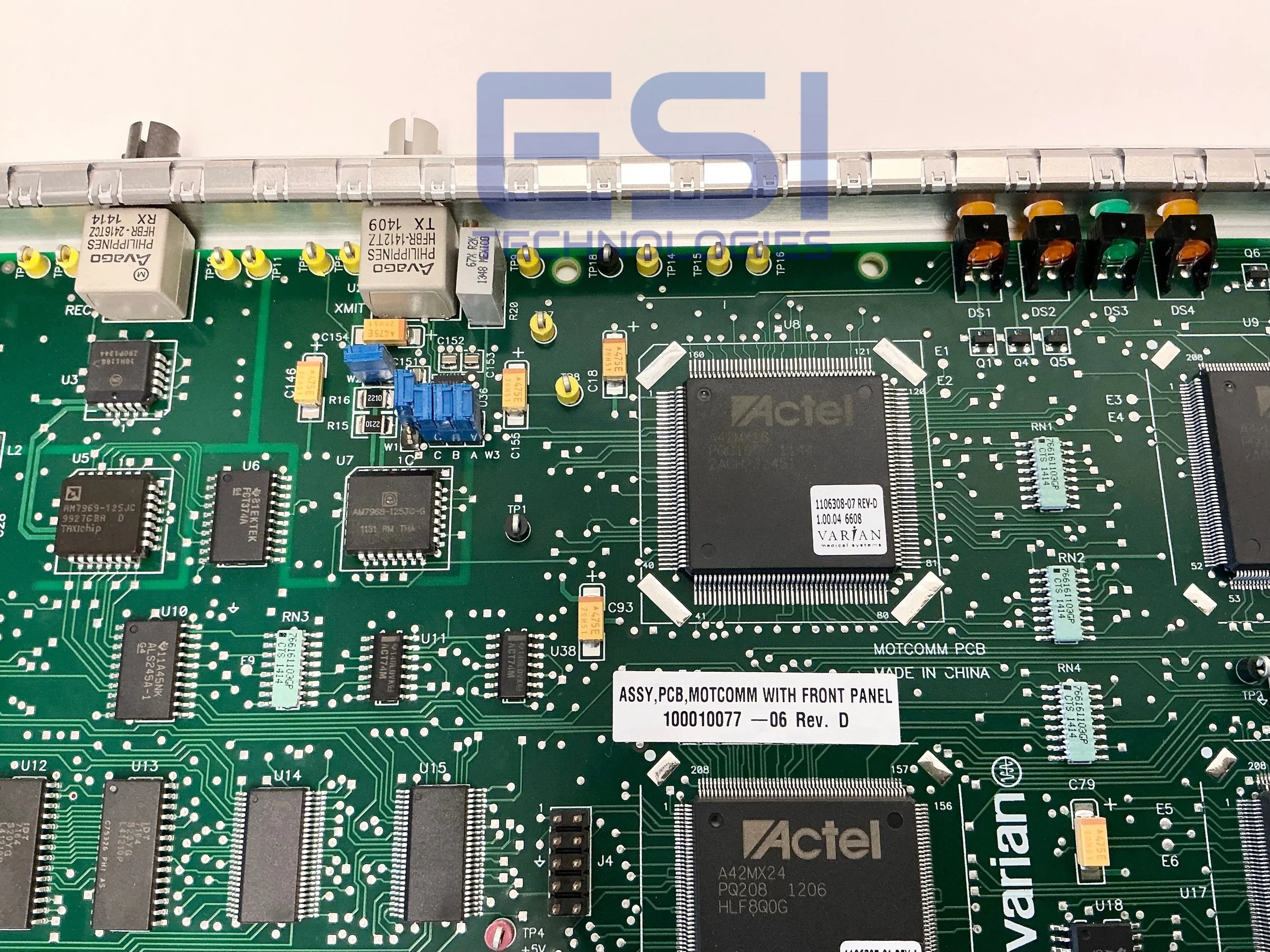 VARIAN MOTCOMM Front Panel 100010077-06, 100010077 (2).jpeg