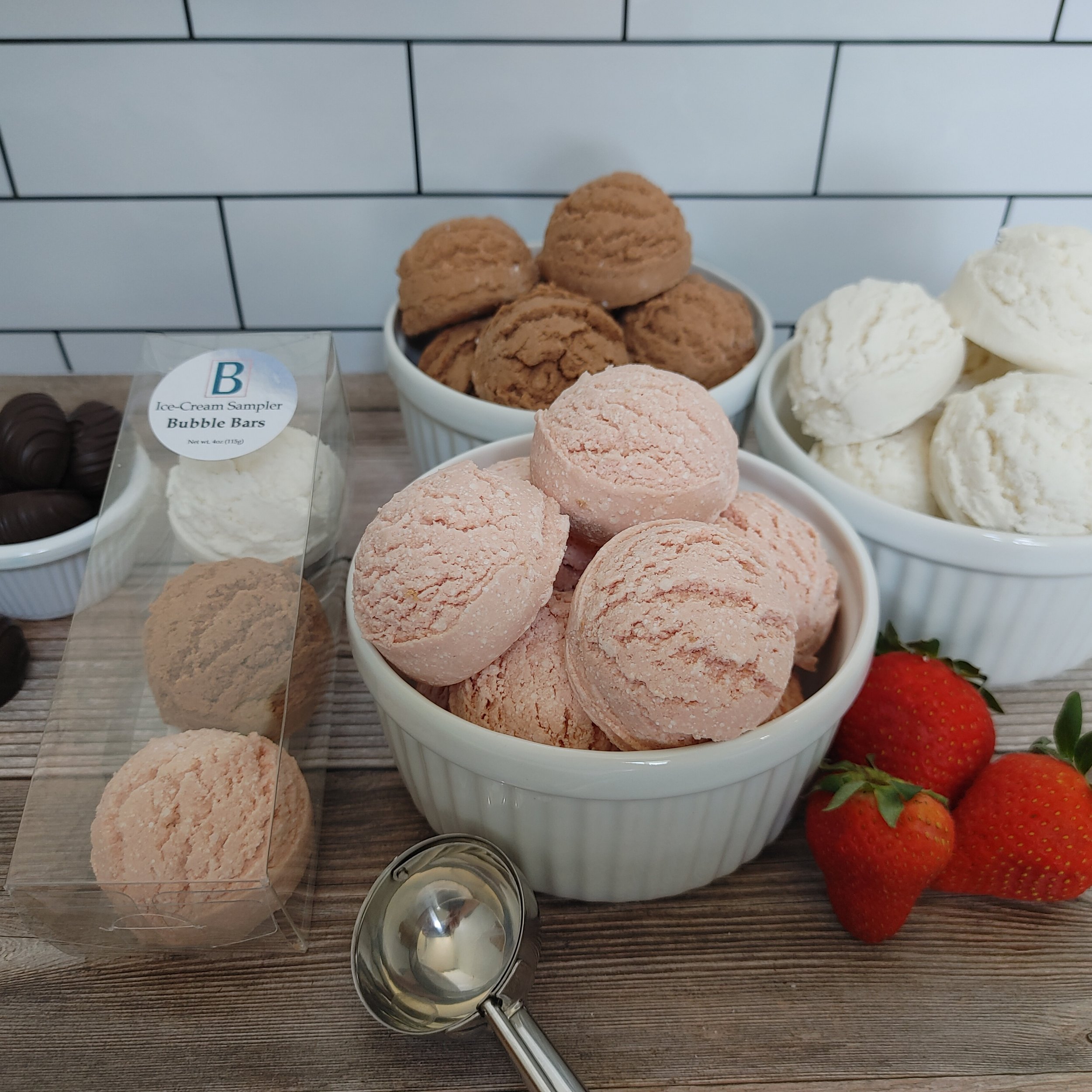 Ice Cream Scoop Bubble Bars (3pk)