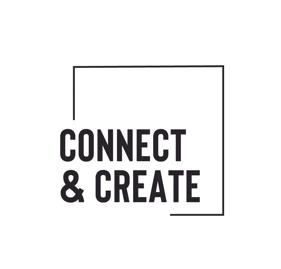 Connect &amp; create logo
