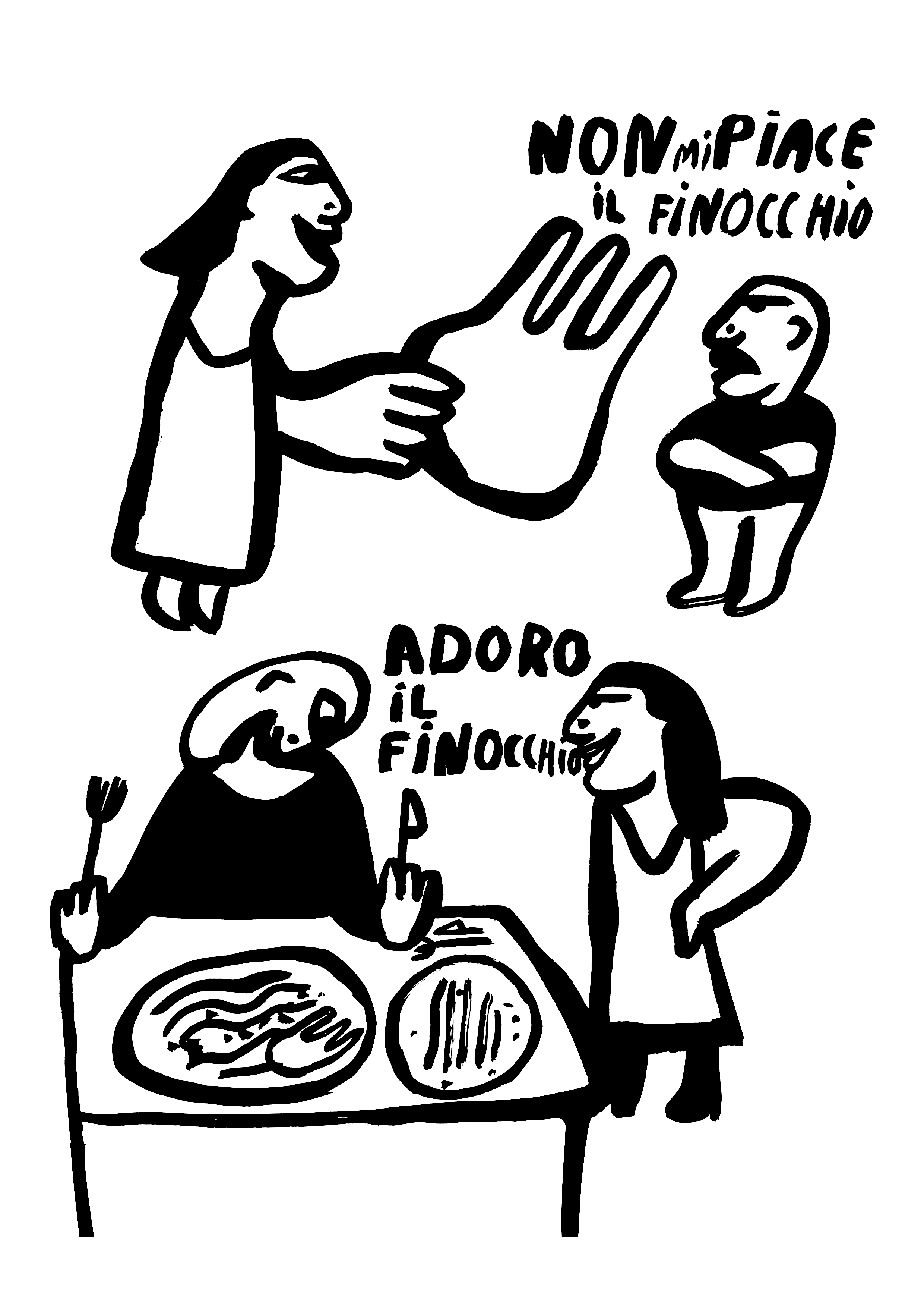 Il finocchio - Tirage d’art à l’encre de Chine - A4