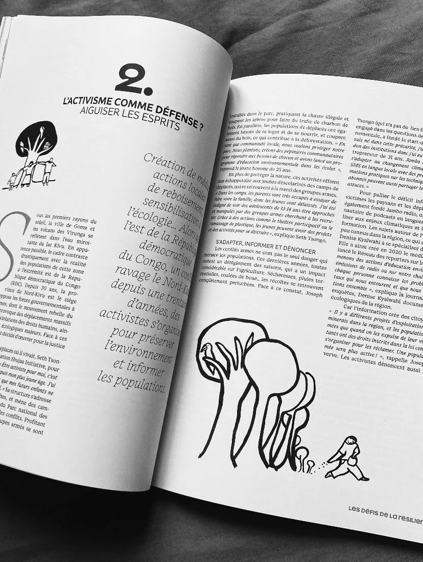 Illustrations for L'iceberg revue, Paris, 2025.