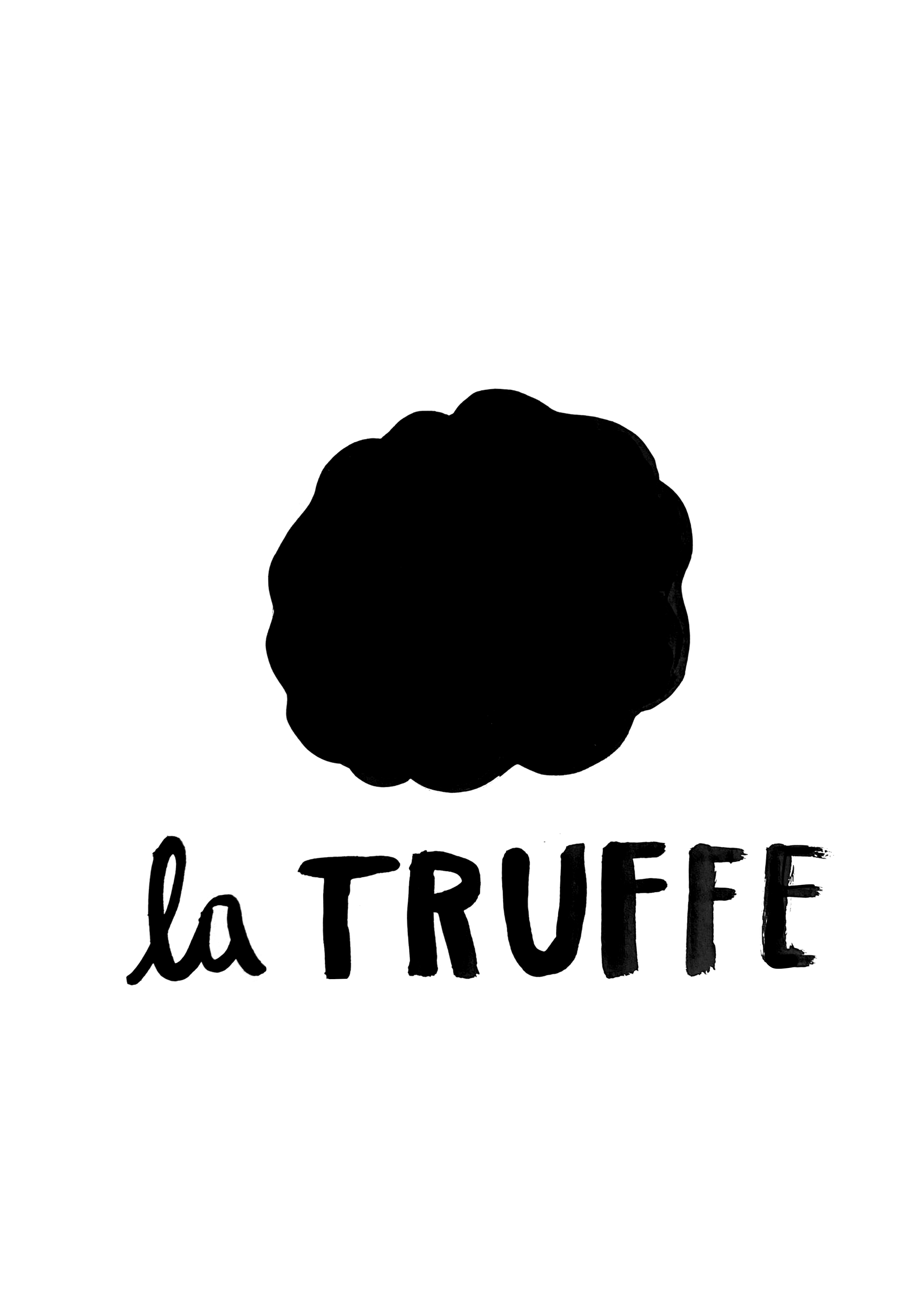 La truffe - Tirage d’art à l’encre de Chine - A4