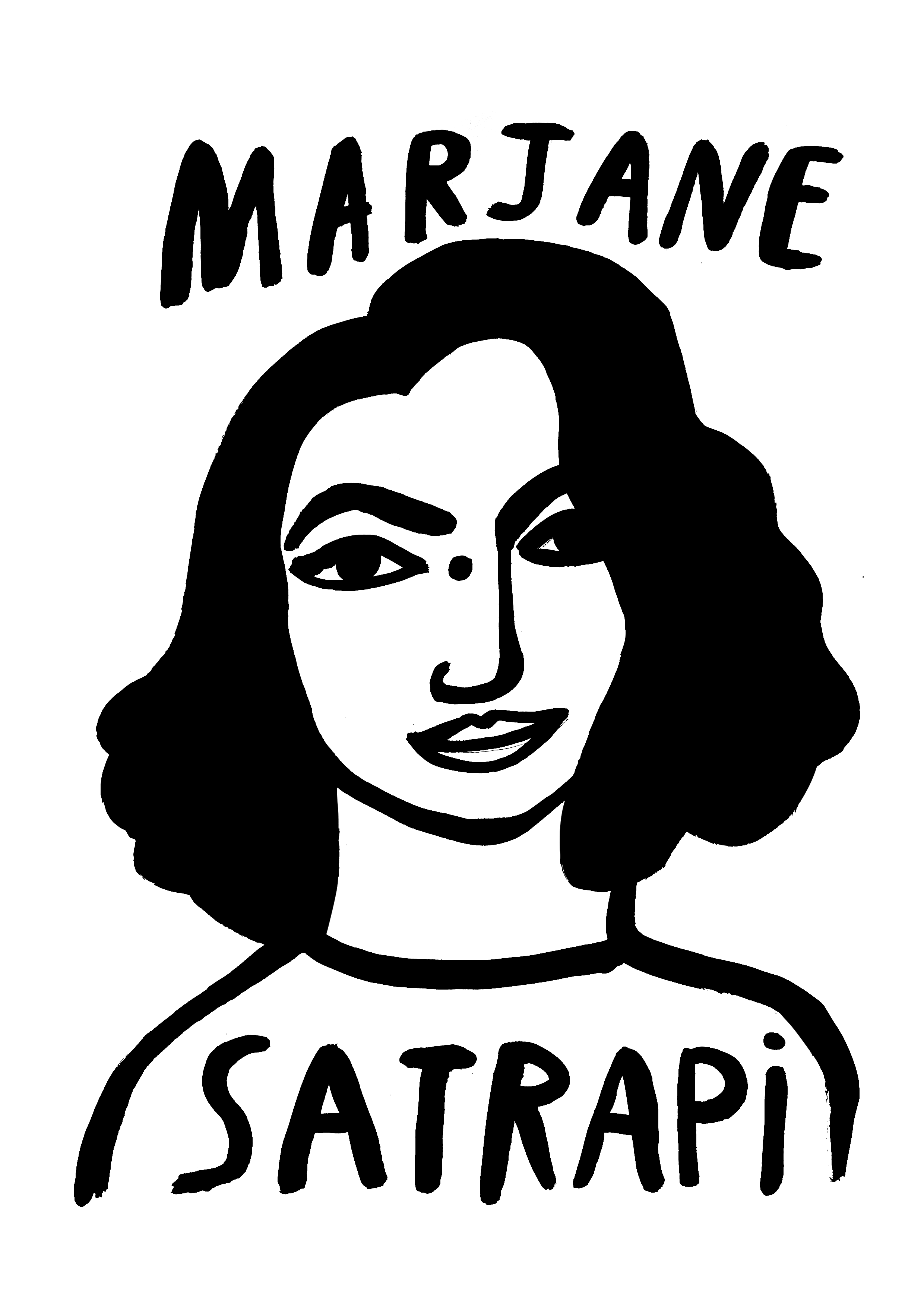 Marjane Satrapi - Tirage d’art à l’encre de Chine - A4
