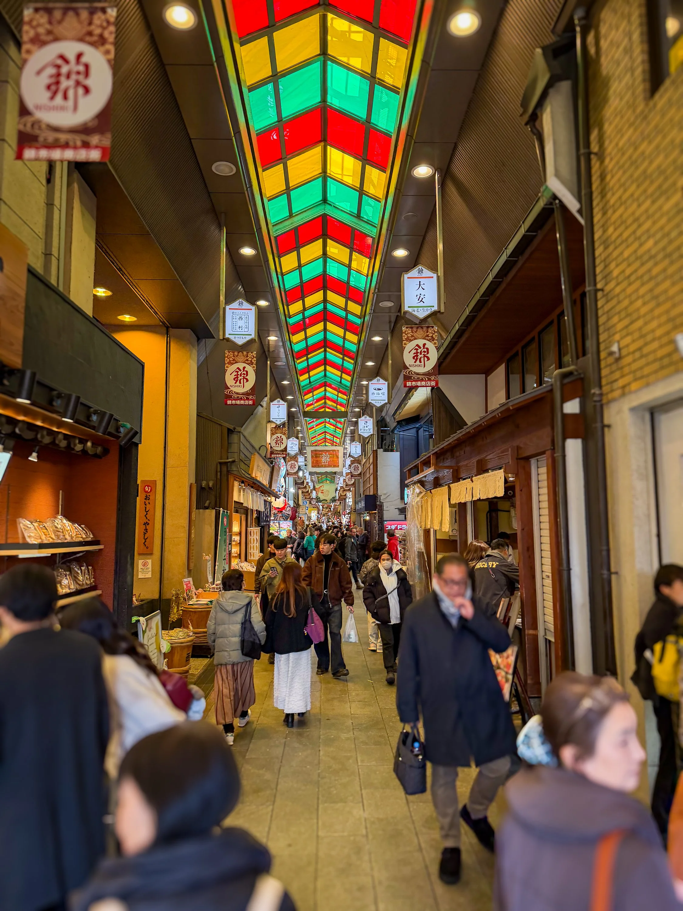 Nishiki Market in Kyoto Japan