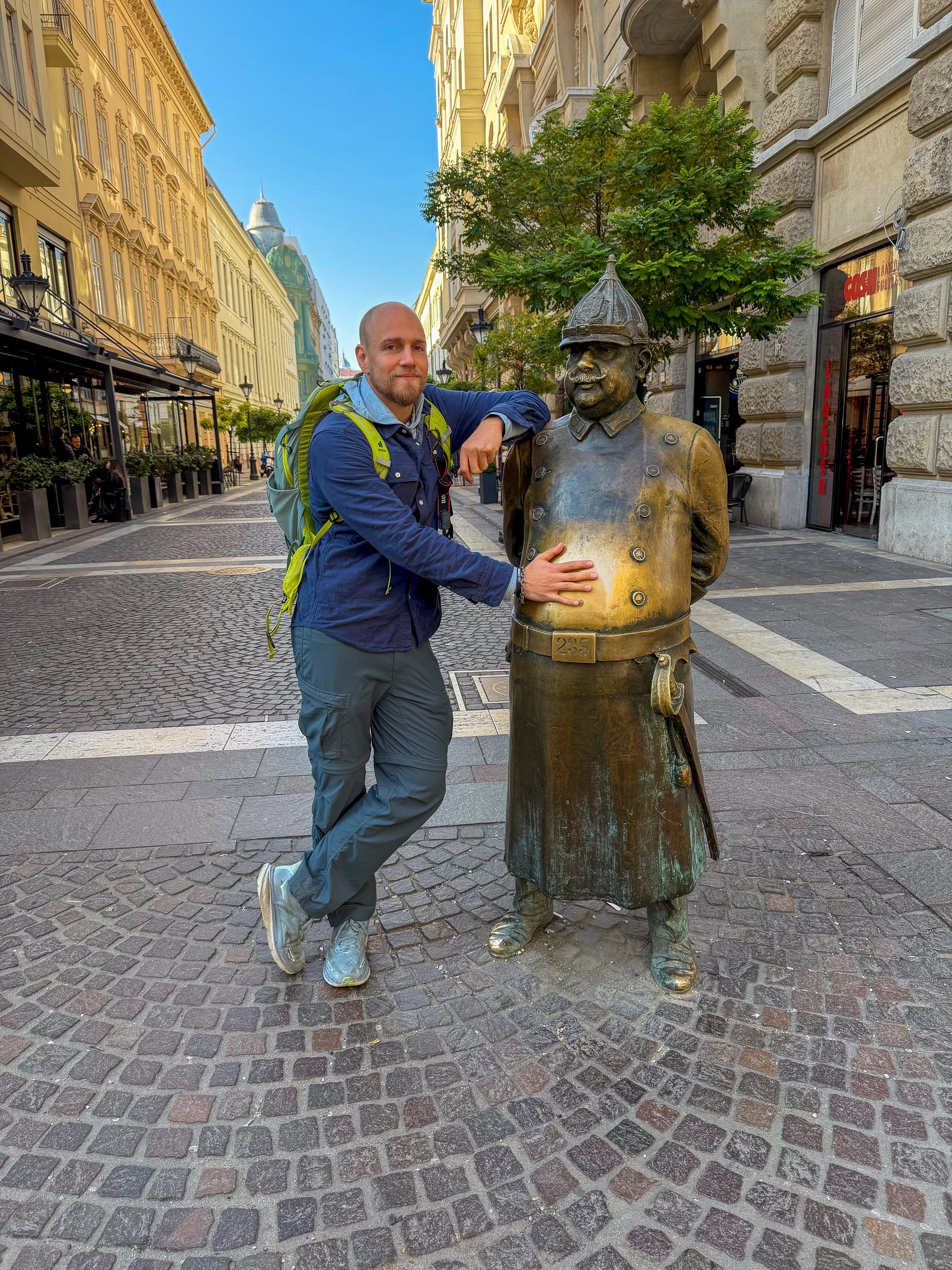 A Fat Policeman in Budapest, Hungary
