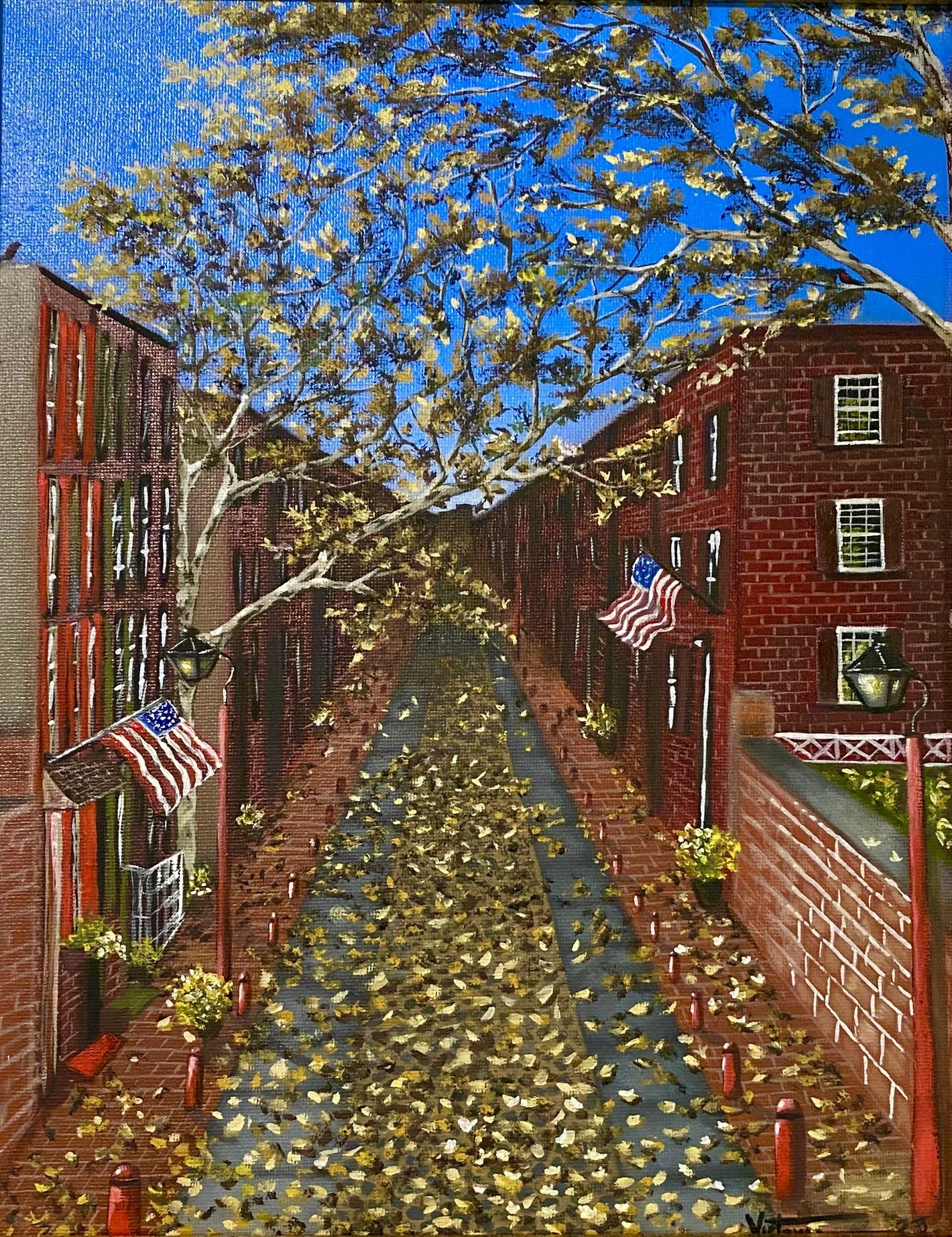 Elfreth’s Alley Art Print – Philadelphia