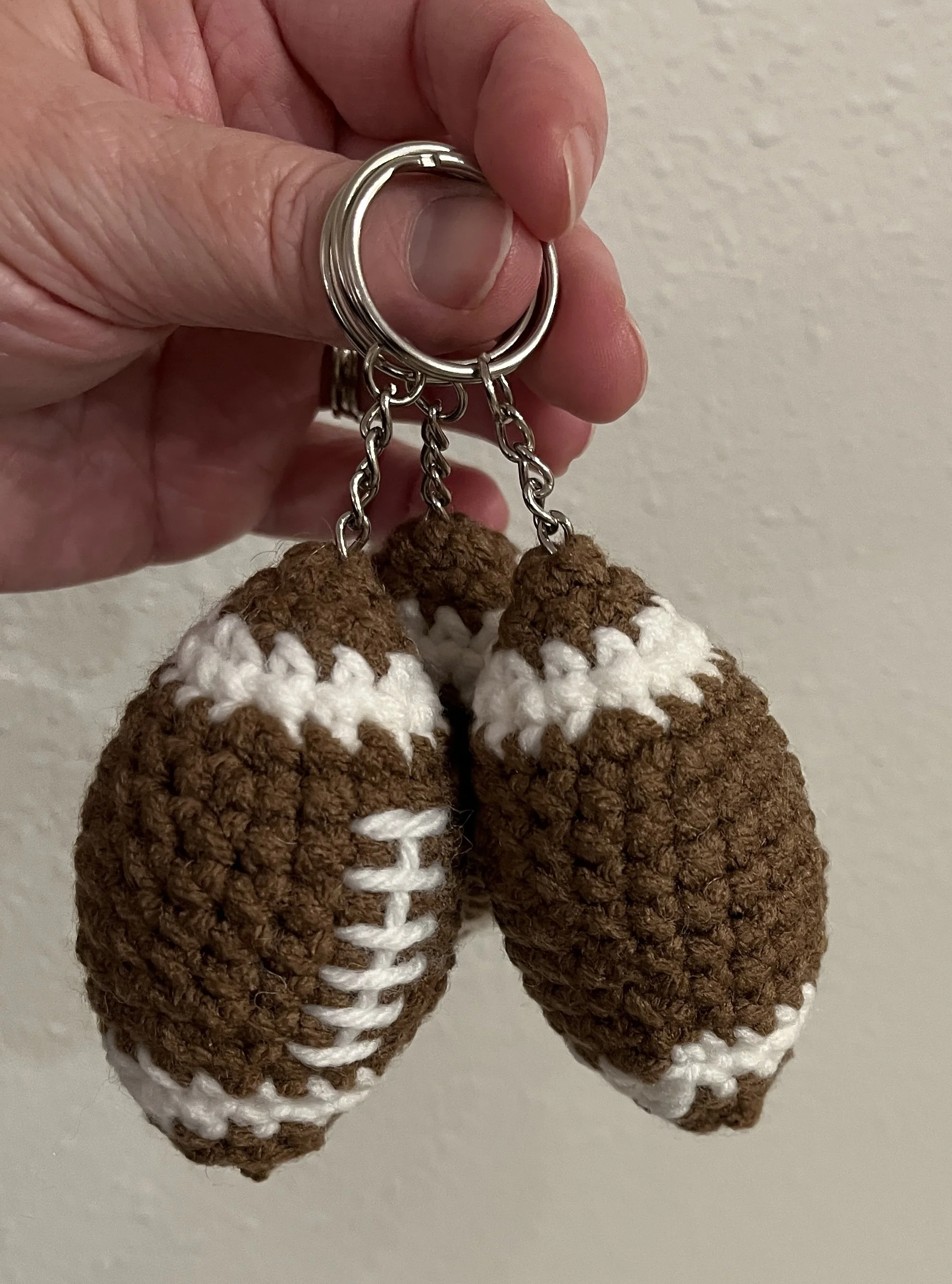 Crochet - Football Keychain