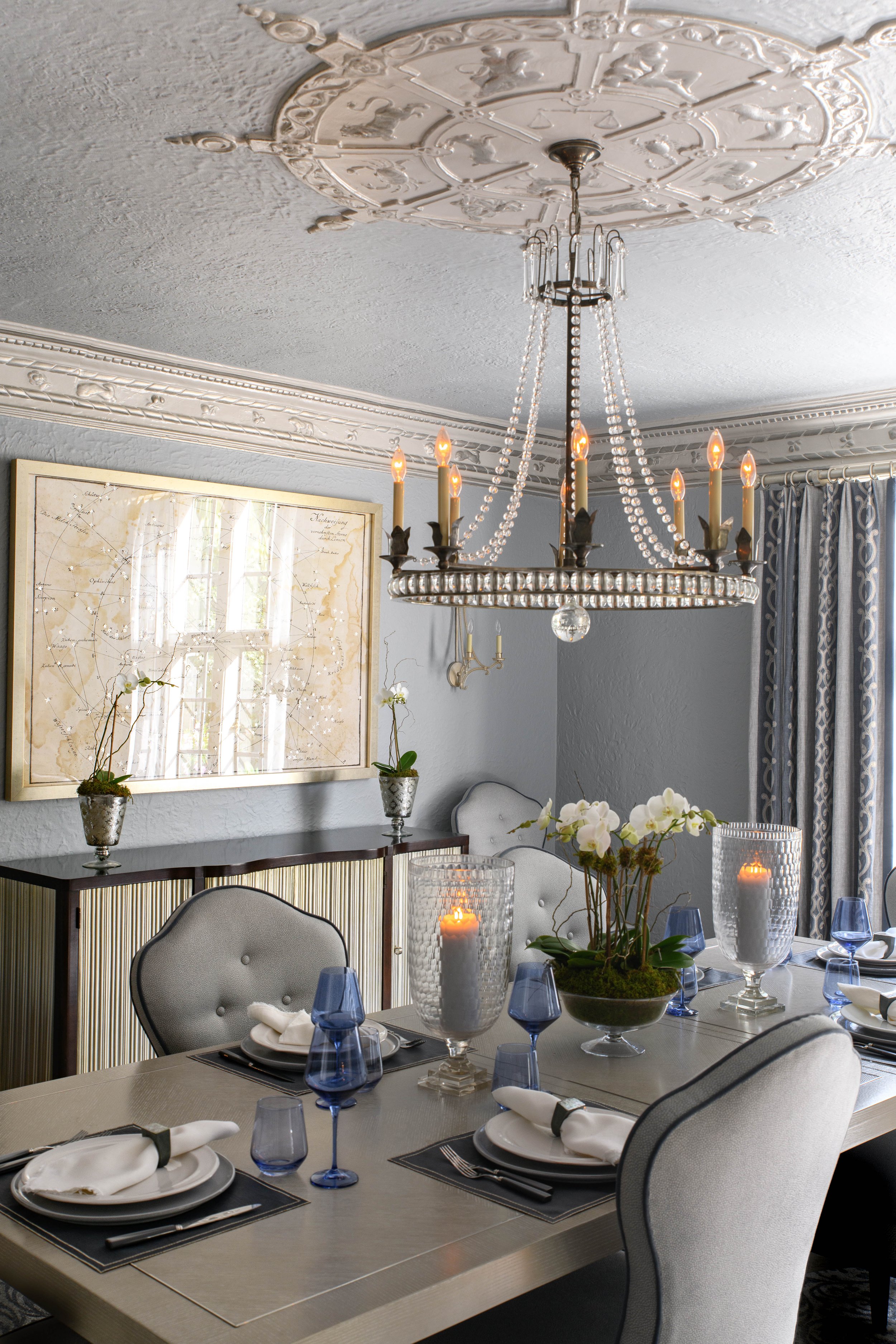 8-large-print-unique-chandelier-blue-glasses-gray-white-accents-westechester-rinfret-interior-designs.jpg