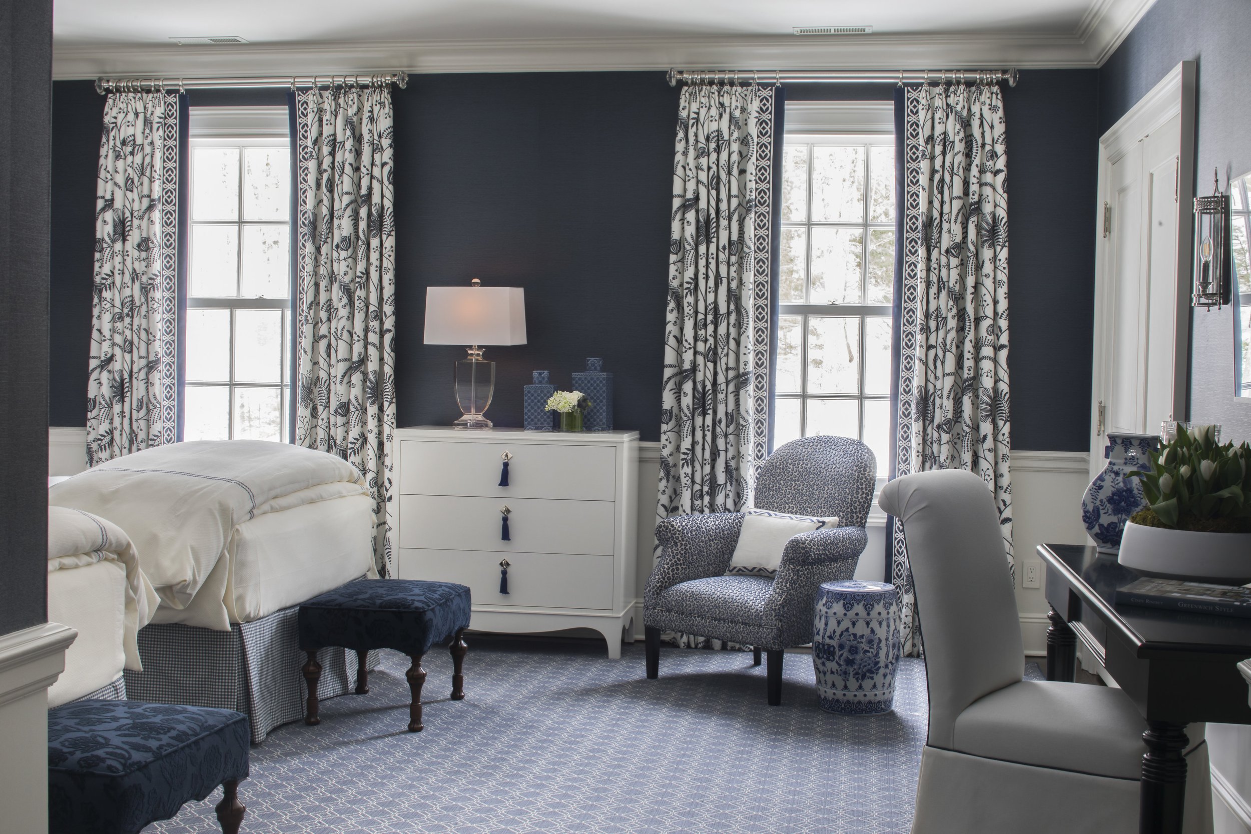 56-bedroom-detail-design-blue-white-pattern-coastal-chic-rinfret-neoclassical-greenwich-connecticut.JPG