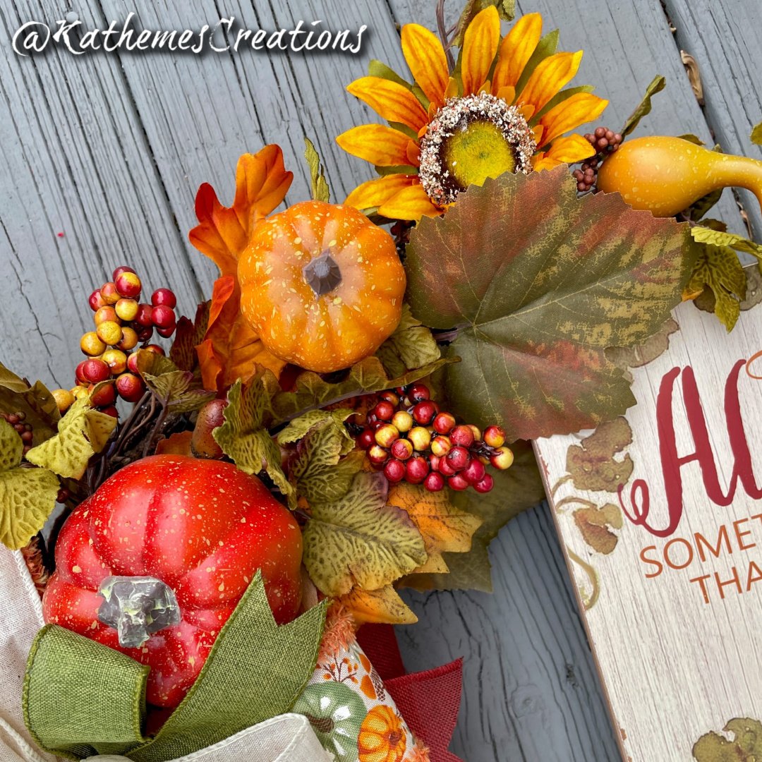 Fall in love with our handmade Fall Wreath!

Yes, you read that right... Fall in July! We know, we know, it's not quite pumpkin spice season yet, but we just can't help ourselves! Our talented team at Kathemes Creations is always ahead of the curve, 