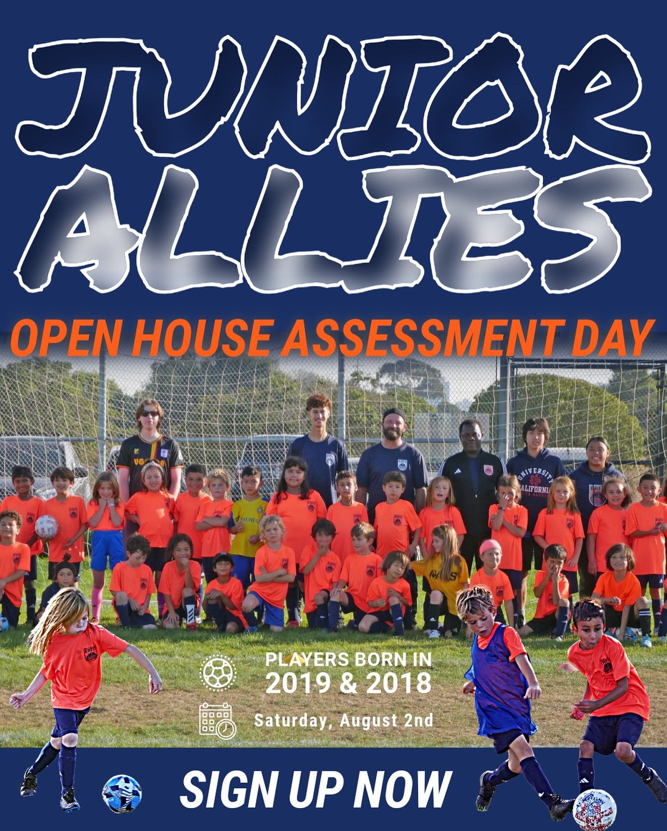 ⚽️ 𝐂𝐚𝐥𝐥𝐢𝐧𝐠 𝐚𝐥𝐥 𝐲𝐨𝐮𝐧𝐠 𝐬𝐨𝐜𝐜𝐞𝐫 𝐬𝐭𝐚𝐫𝐬! 🌟
 Join us for the Eastshore Alliance FC Junior Allies Open House Assessment Day on August 2nd!
 Whether you&rsquo;re just starting or ready to take your game to the next level, this is yo