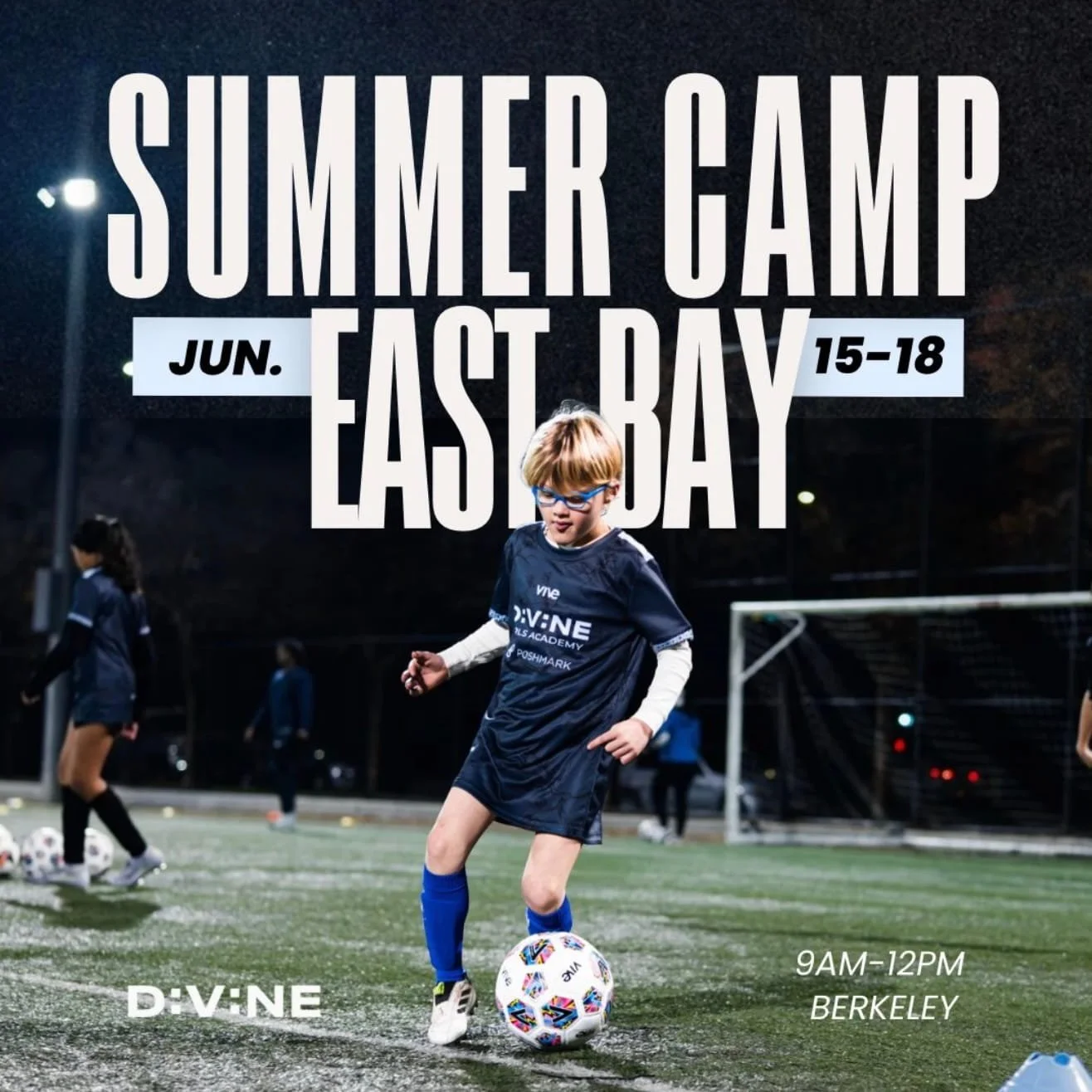 Camp Details
Get ready for an unforgettable week at the DivineTime Berkeley Summer Camp! ⚽ This is an elite, high-energy, limited-capacity summer training experience for girls who want top coaching, confidence-building, competition, and fun — without