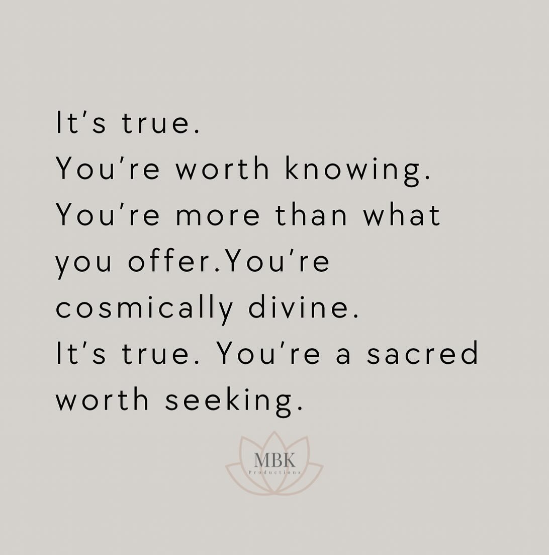 For you. It&rsquo;s easy to doubt you matter some days. But please remember, that is a passing (albeit repetitive) thought/feeling.
The truth is, always has been, and always will be: You&rsquo;re worth knowing and loving💕

Tag someone you want to gi