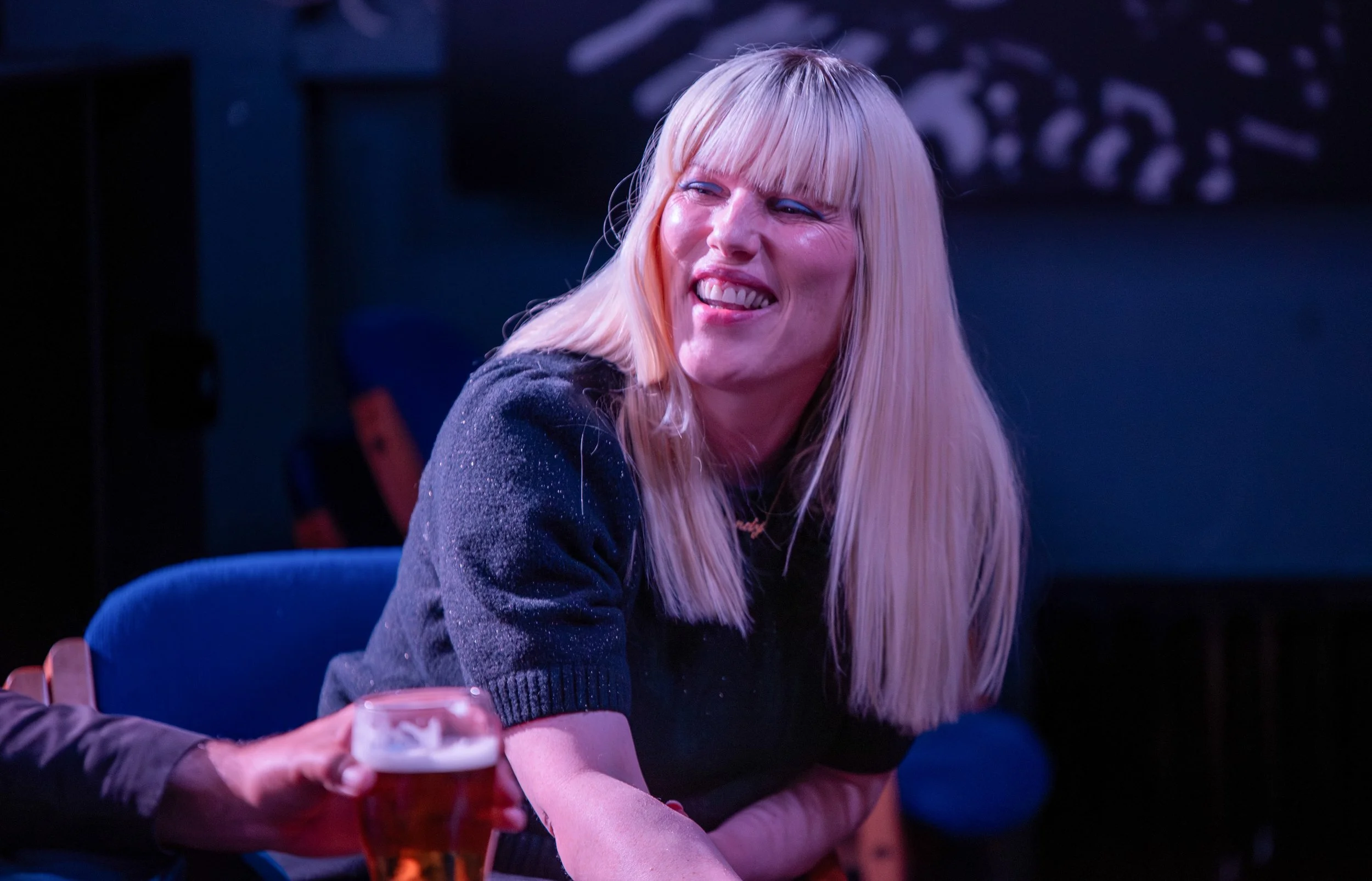 Author Wendy Erskine hosts the Docs Ireland Q&A, Belfast. Courtesy Bernie McAllister