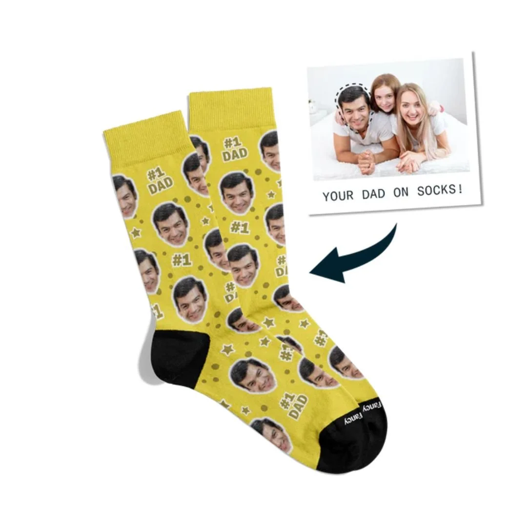 put his face on his socks!