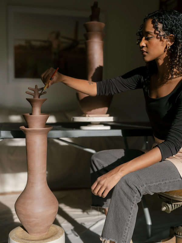 Image of products from Nur Ceramics, a bipoc style brand featured in Katie Colley's brand Library