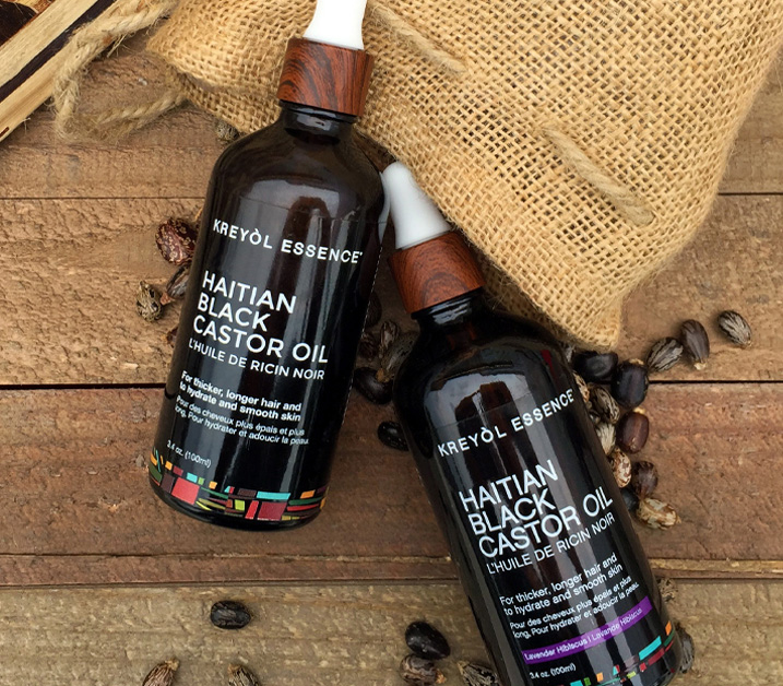Image of products from Kreyol Essence, a bipoc style brand featured in Katie Colley's brand Library