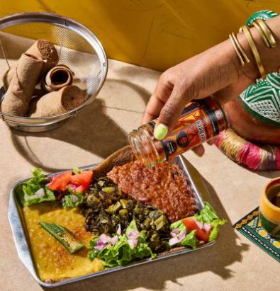 Image of products from Brundo Spice Company, a bipoc style brand featured in Katie Colley's brand Library