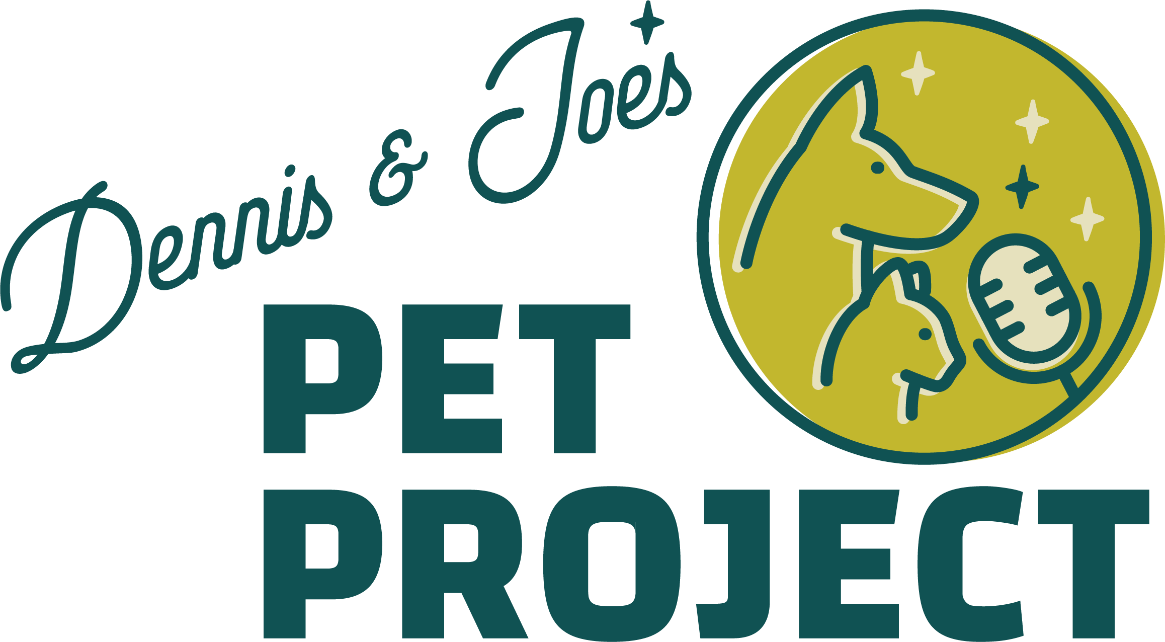 Dennis & Joe's Pet Project Logo with dog and cat by mic